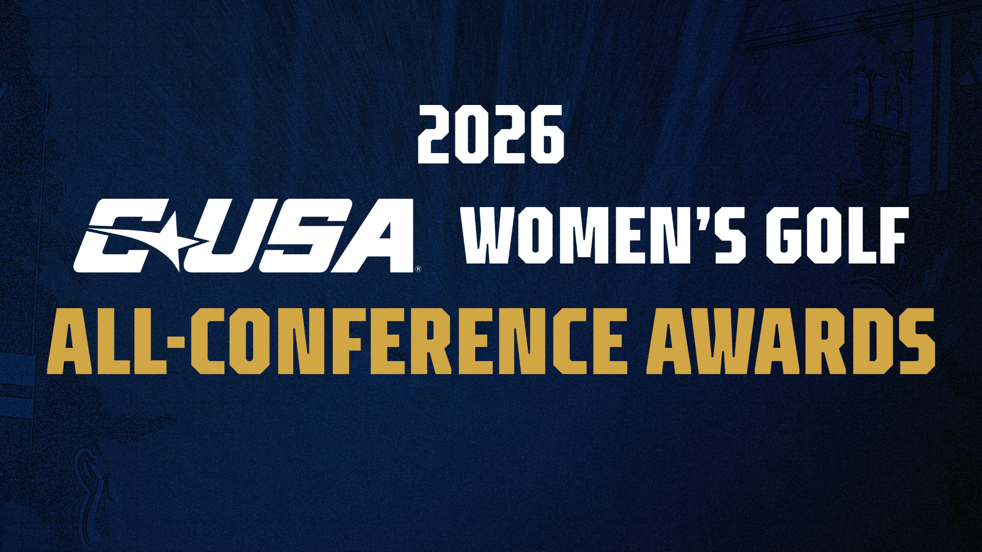 2026 CUSA golf awards