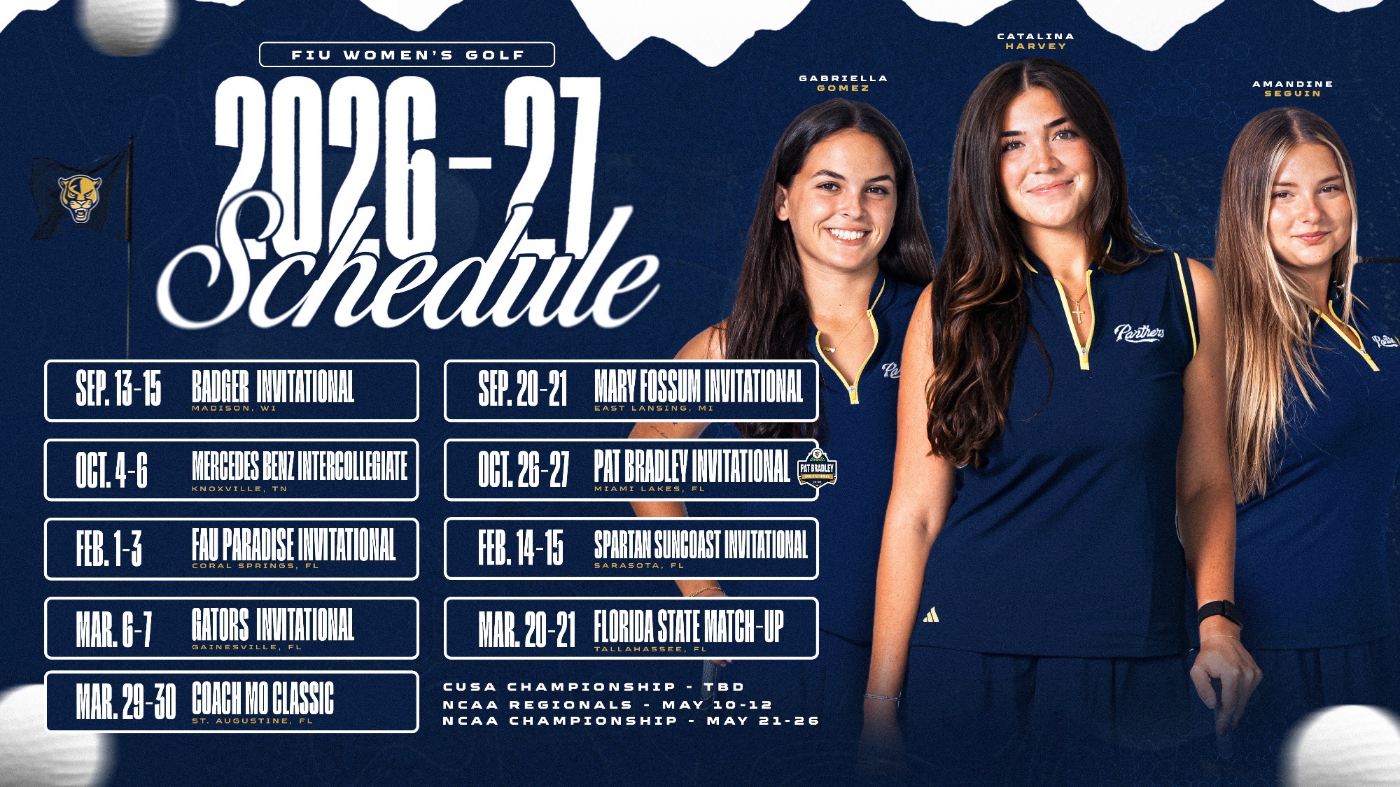 2026-27 Golf Schedule