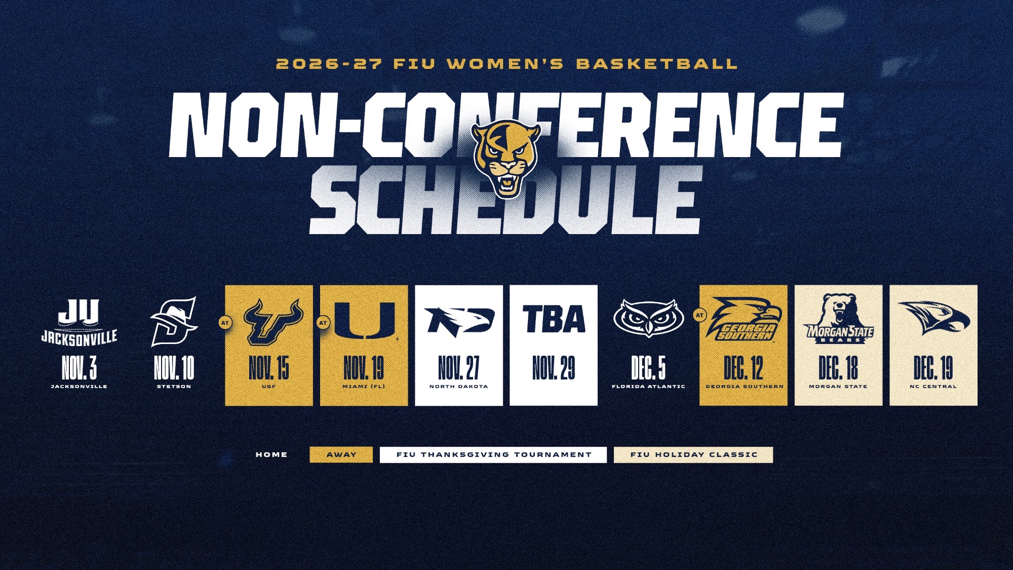 2026-27 WBB Non-conference schedule