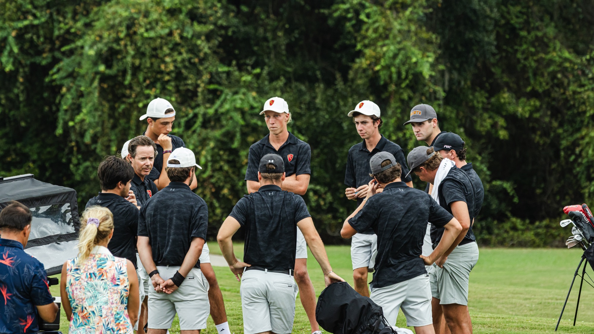 Flagler men's golf team meets after a tournament