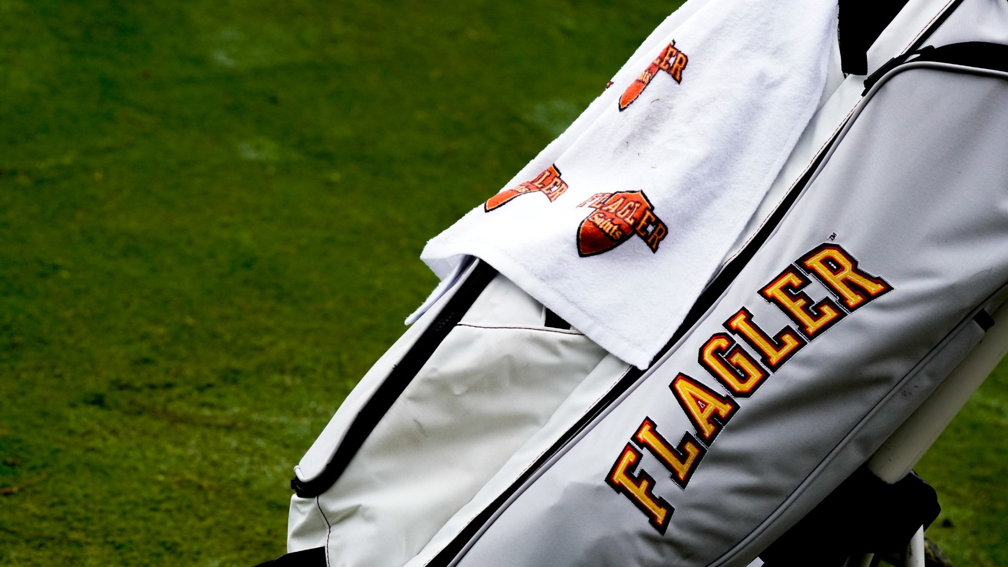 Photo of a Flagler golf bag