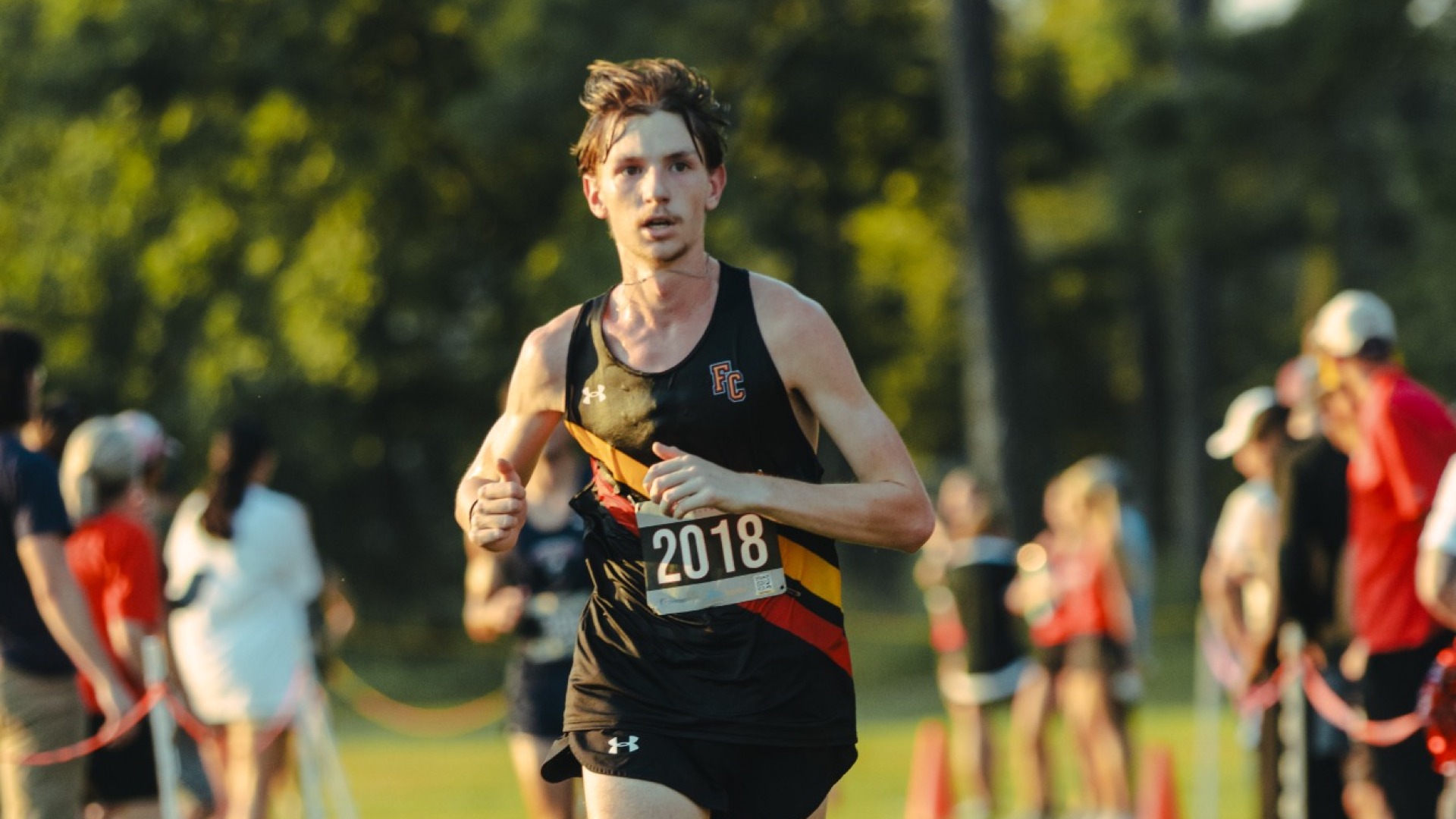 Ben Youngs approaching the finish line