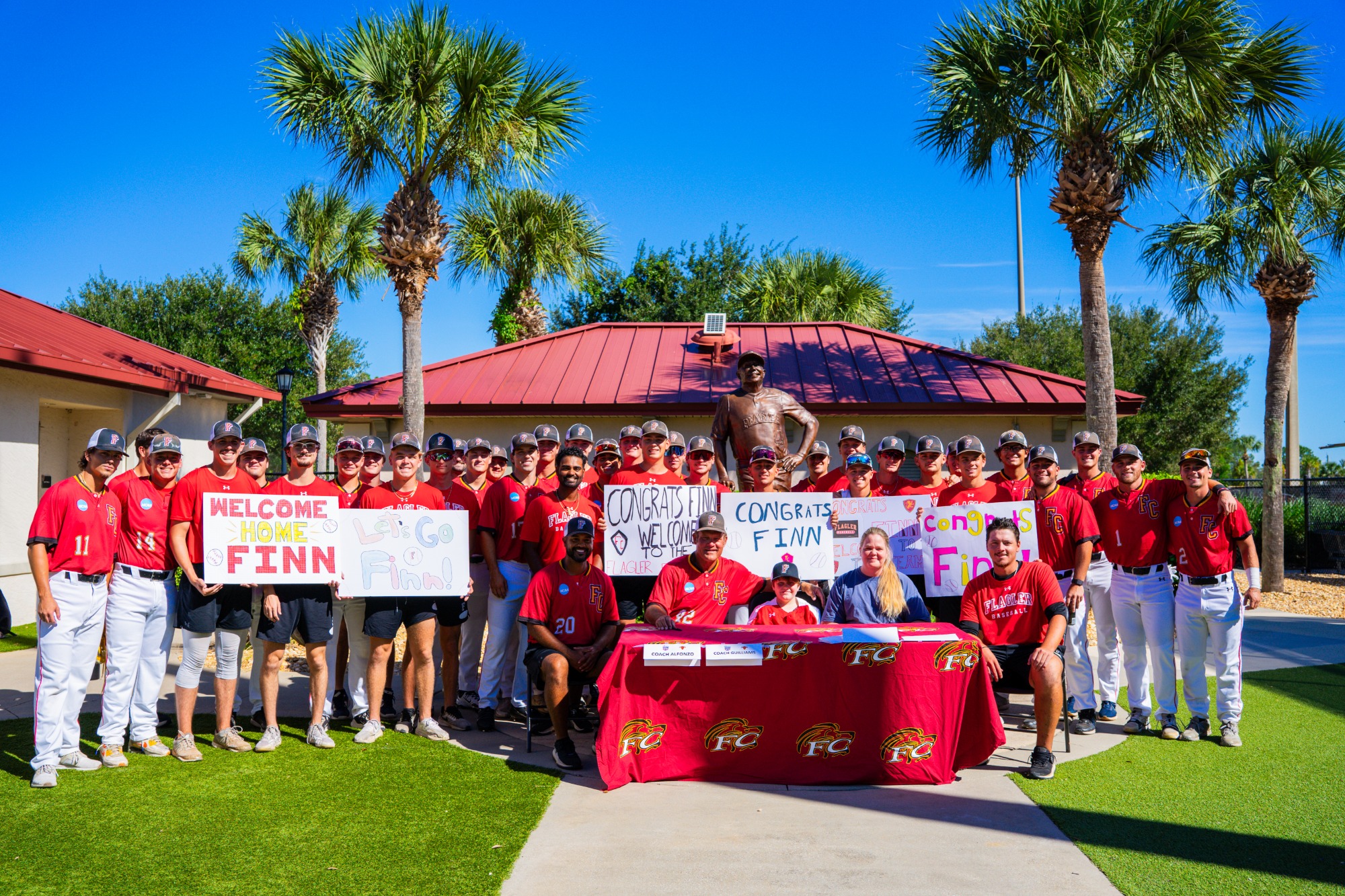 Flagler baseball signs a Team Impact player