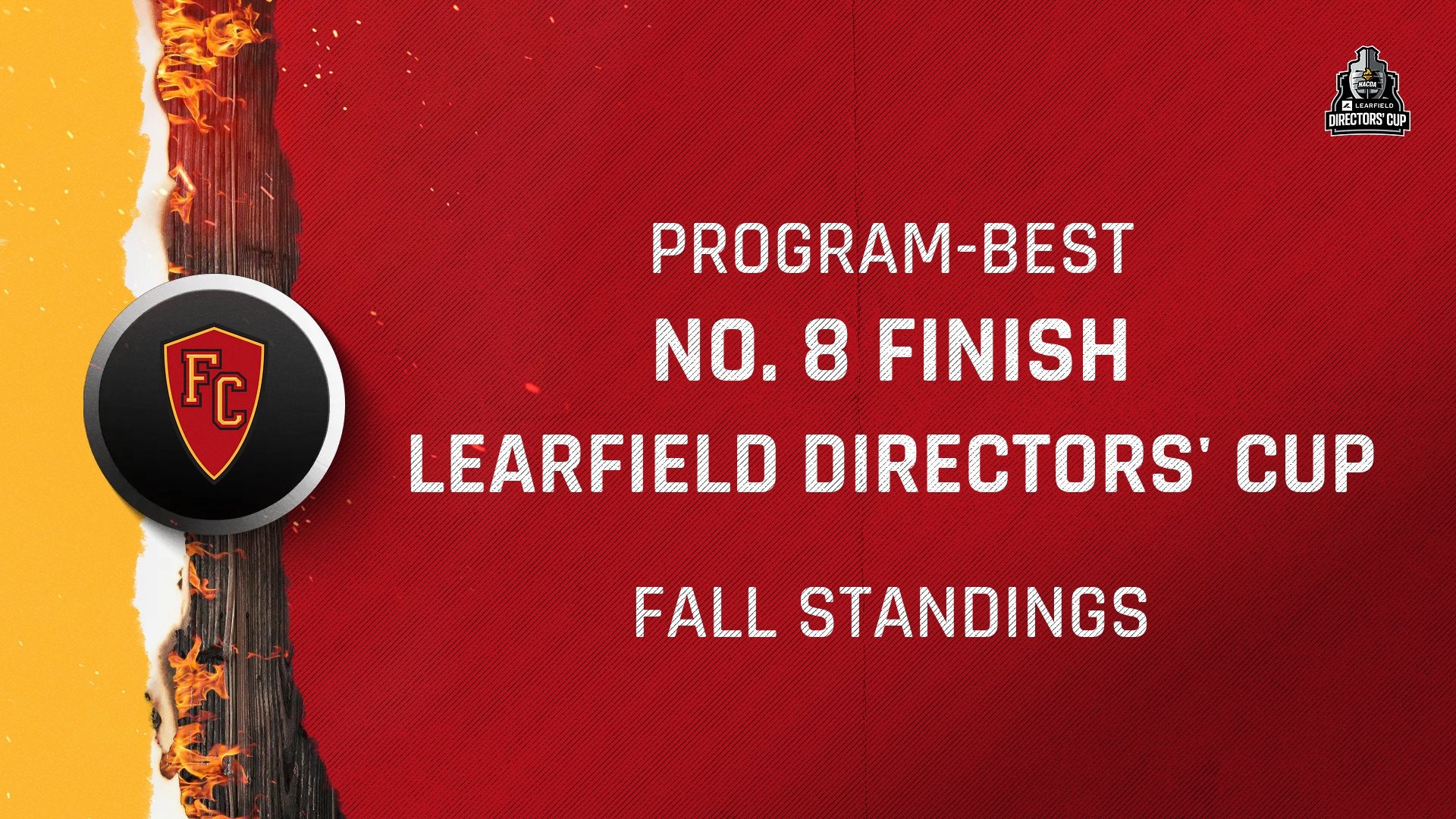 Final Learfield Cup fall standings graphic