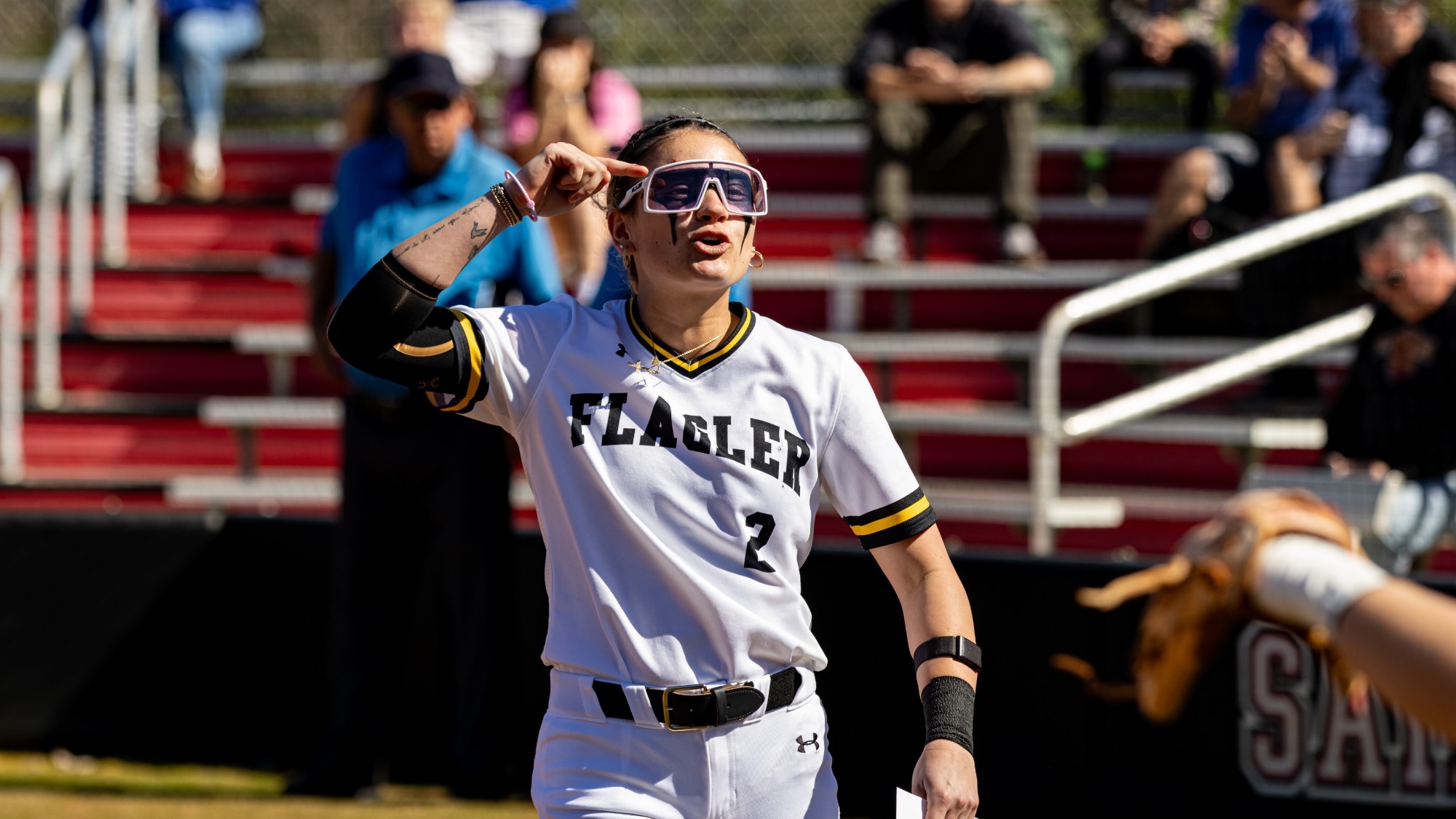 Sidney Stewart salutes the home crowd