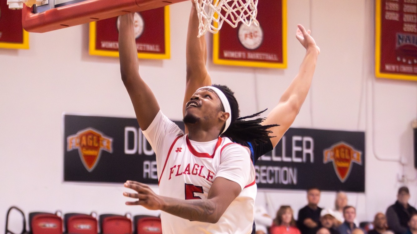 Tariq Daughton lays the ball off the glass