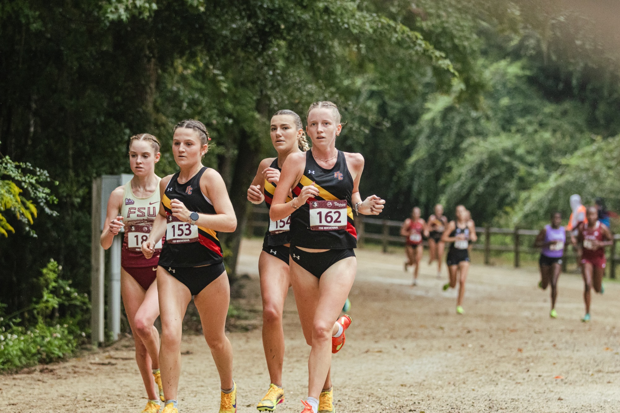 Saints running in three