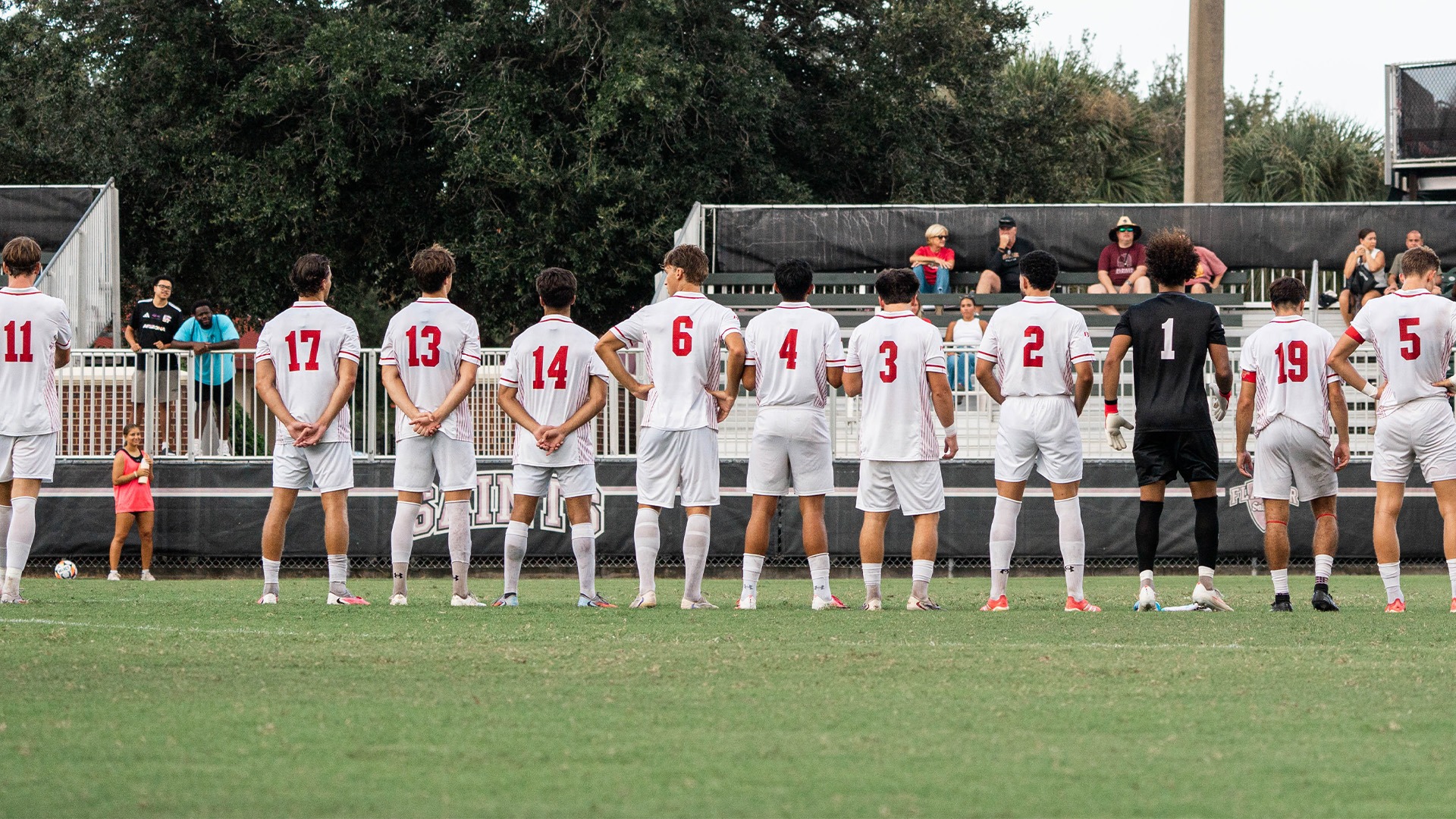 Men's soccer international walkout against Clayton State
