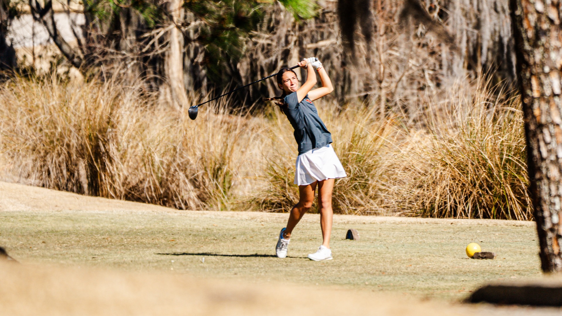 Sofia Terzoli driving at World Golf Invitational