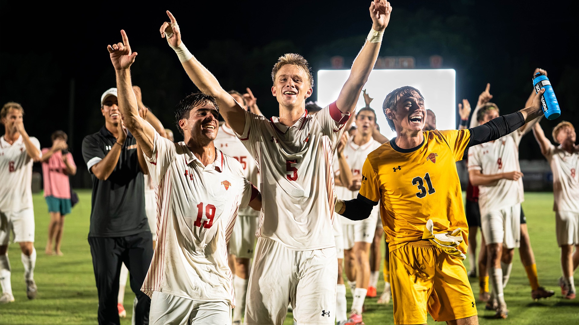 Men's soccer celebrating 2026 PBC Regular Season Title