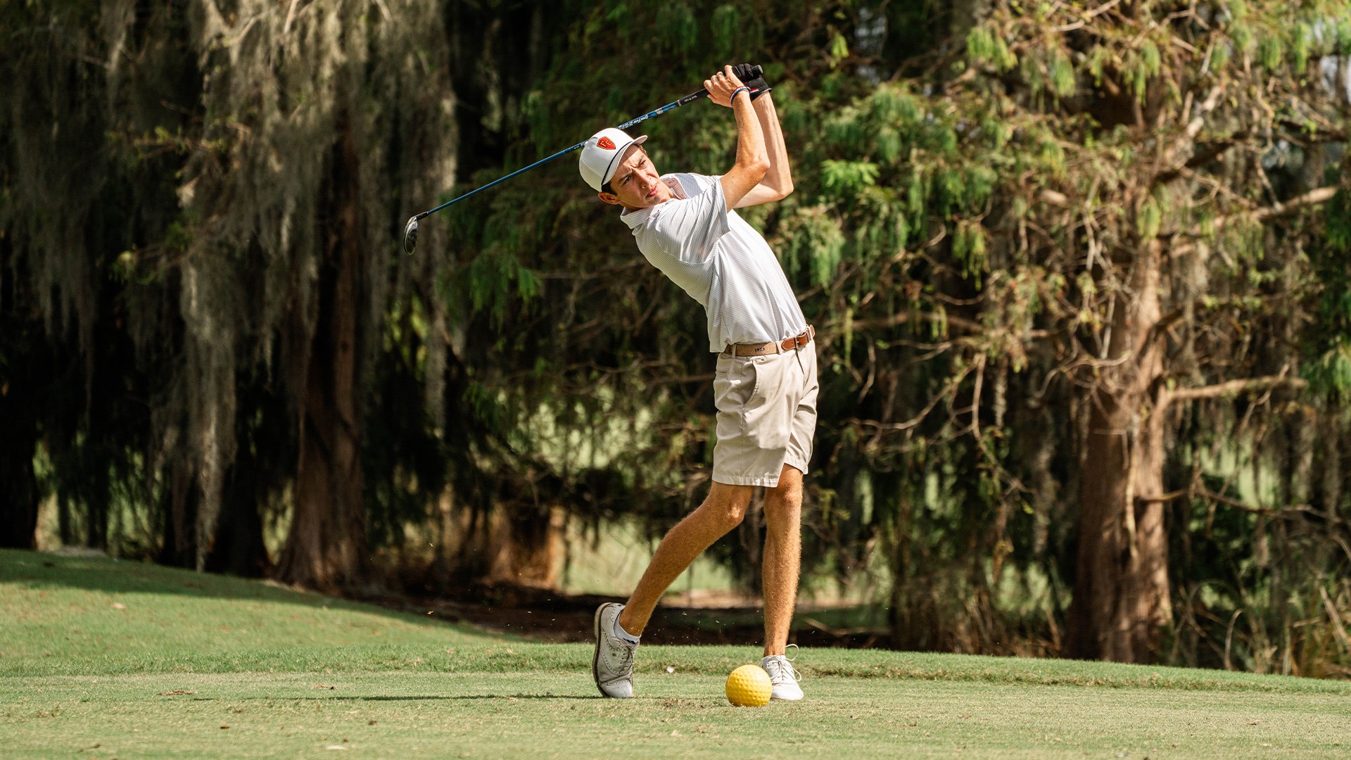 Matthew French teeing off at Jay Jennison Cup
