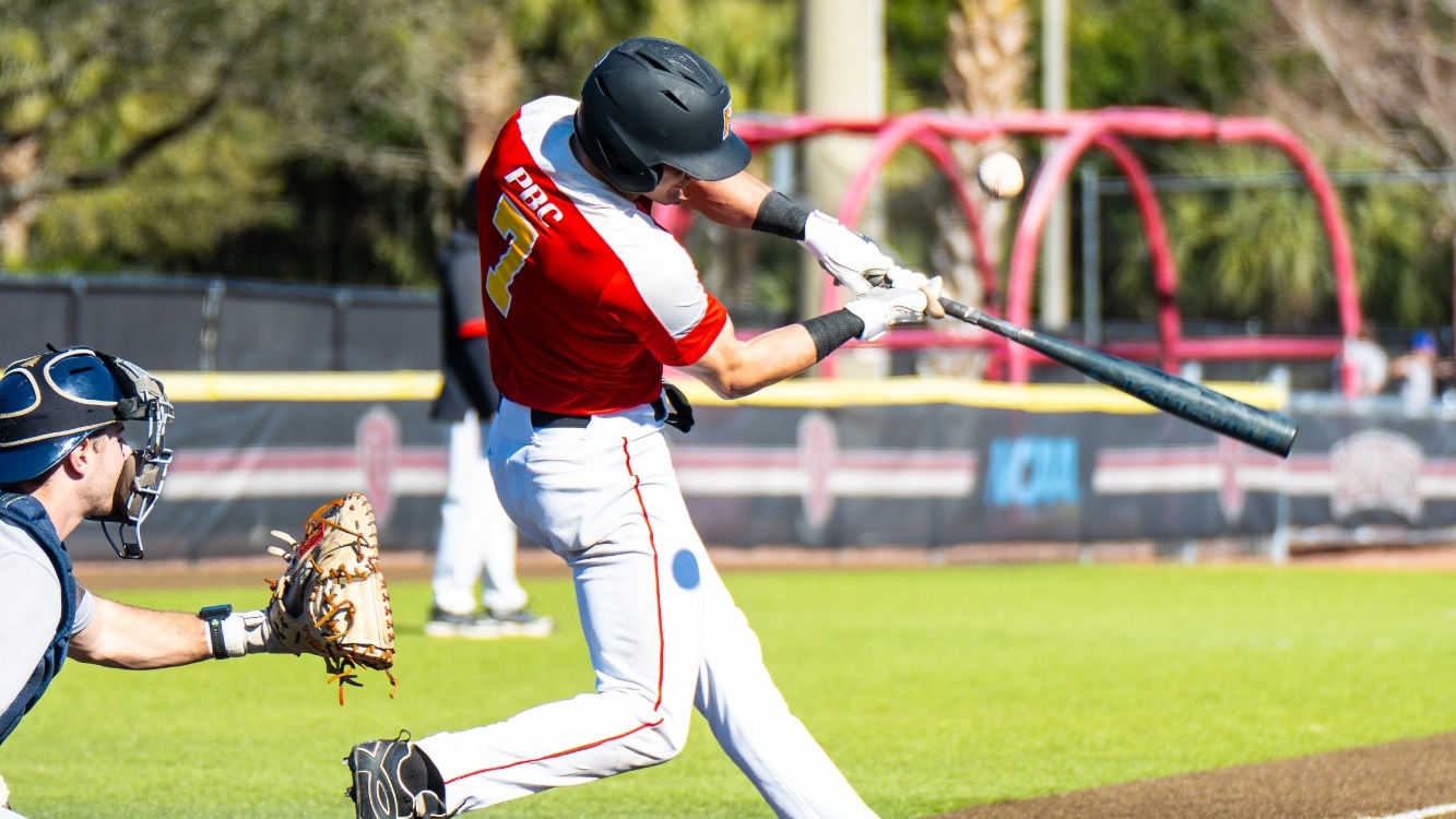 Tripp Davis swings at a pitch