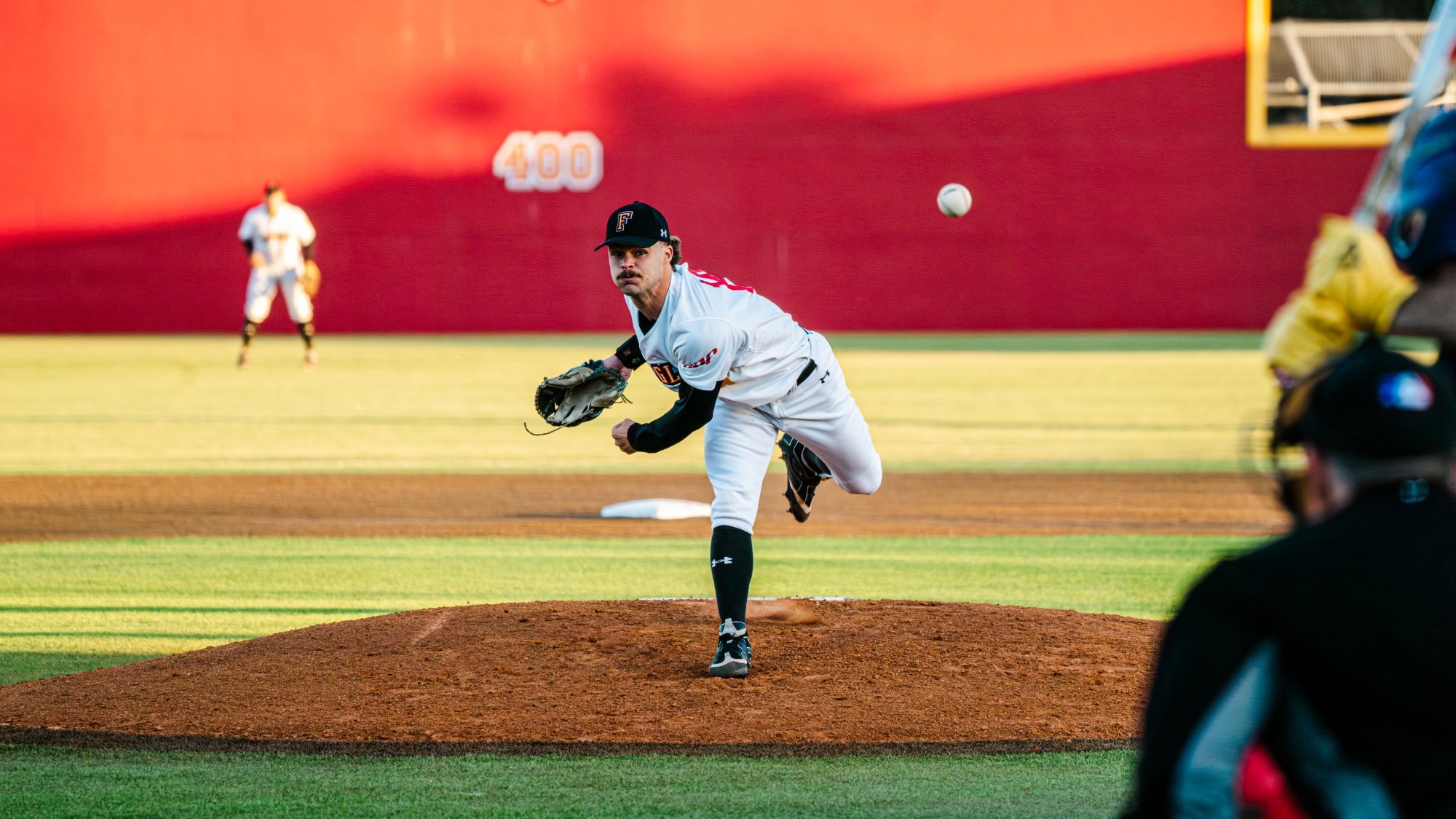 CJ Hanson delivers a pitch
