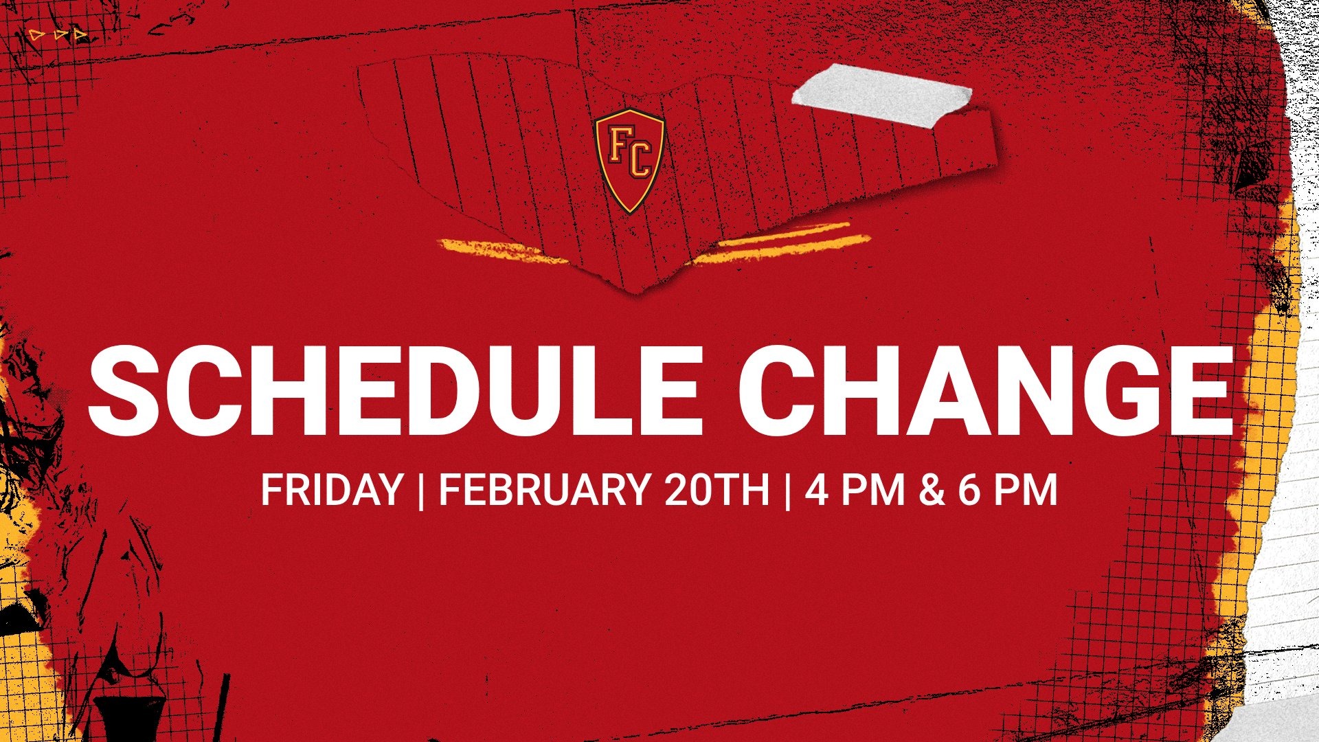 Softball schedule change