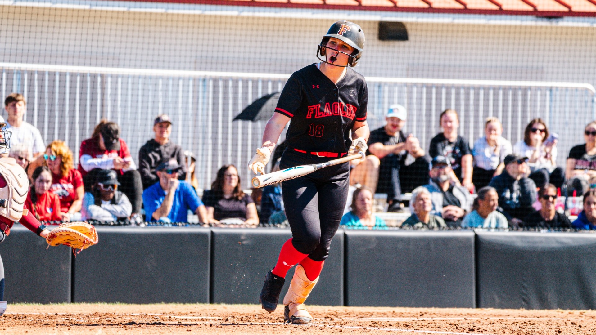 Kiley McQuillan getting the team pumped up