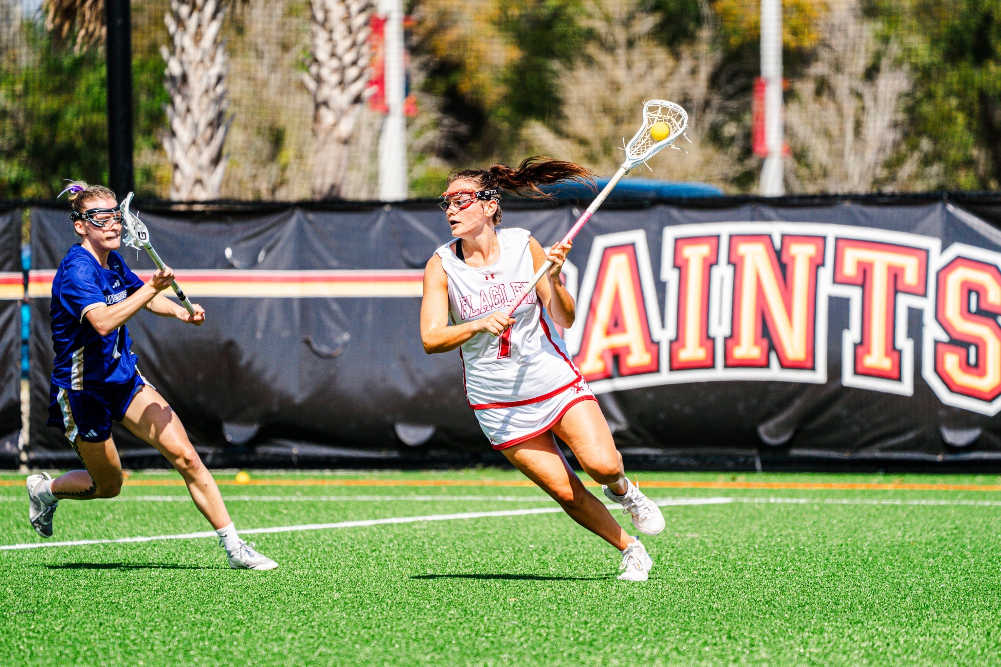 Carley Tepel looking downfield