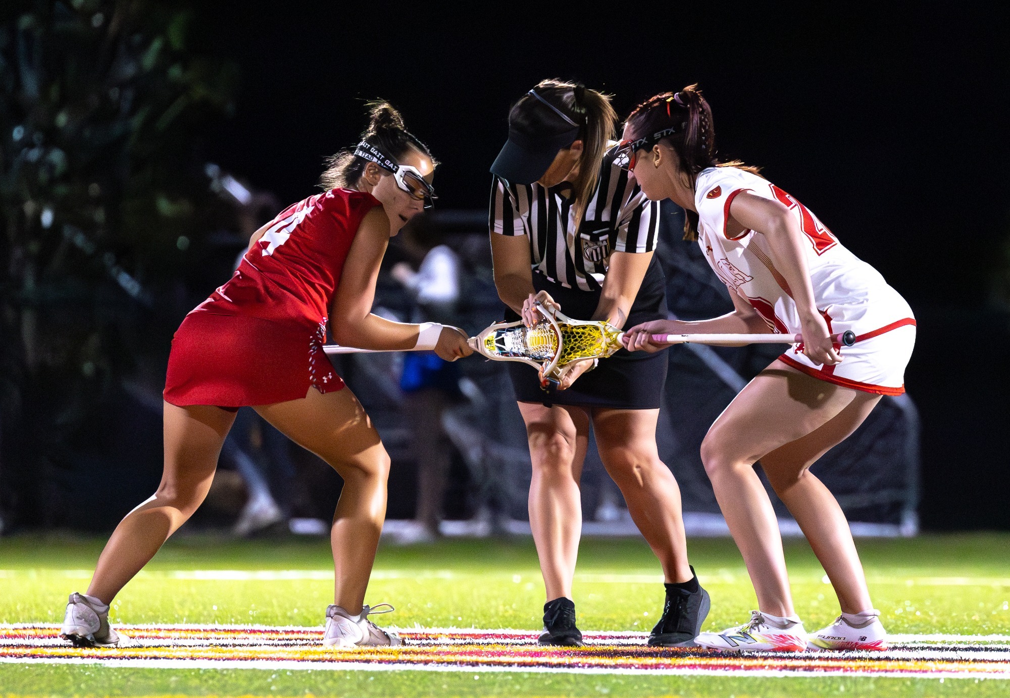 Claudia Tanksley preparing to take a draw