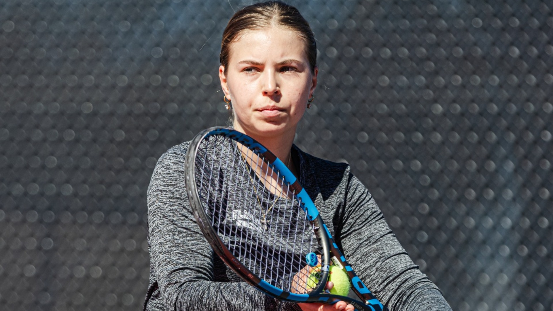 Lea Jakick preparing to serve