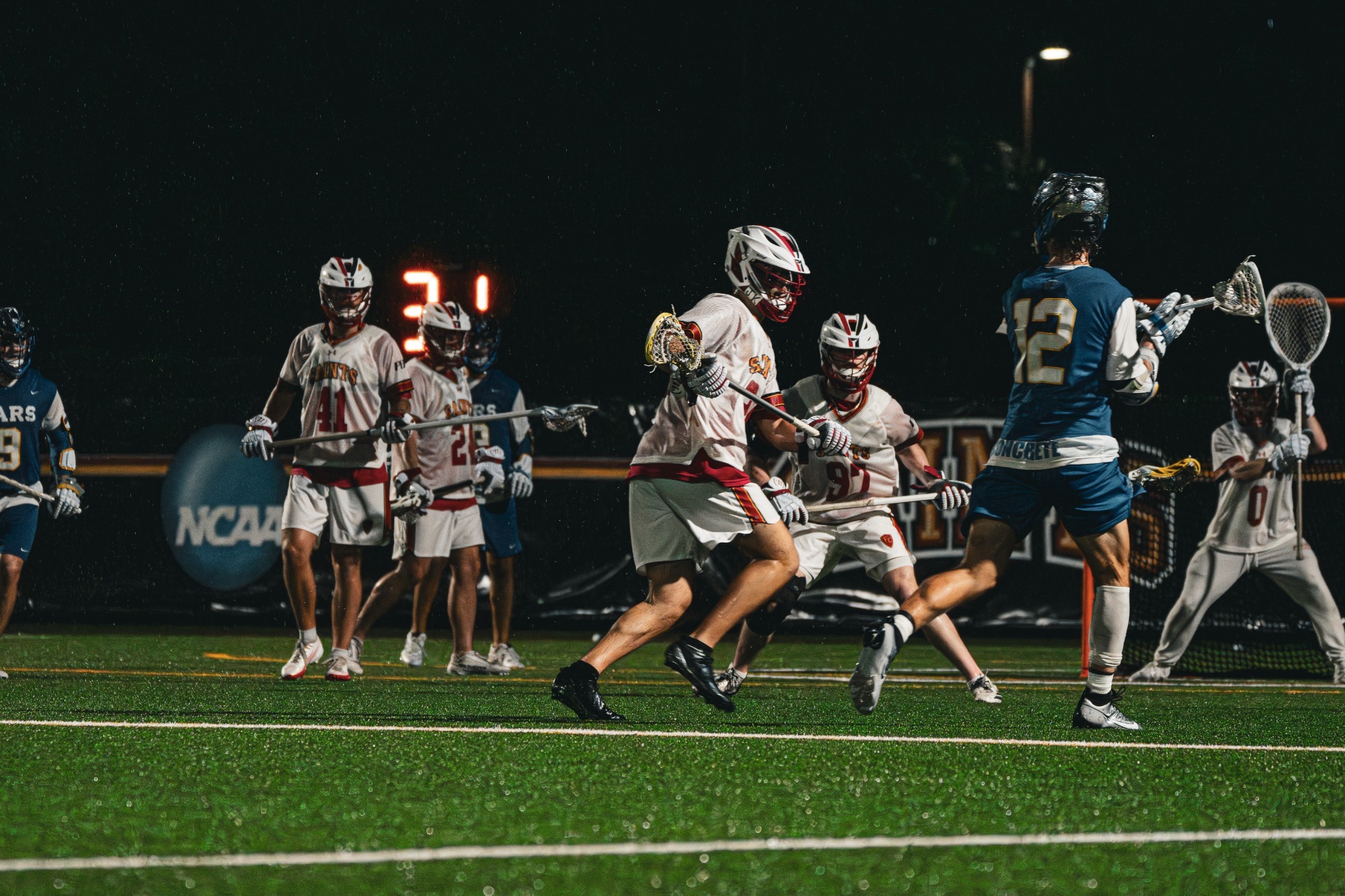Flagler's defense, wide angle