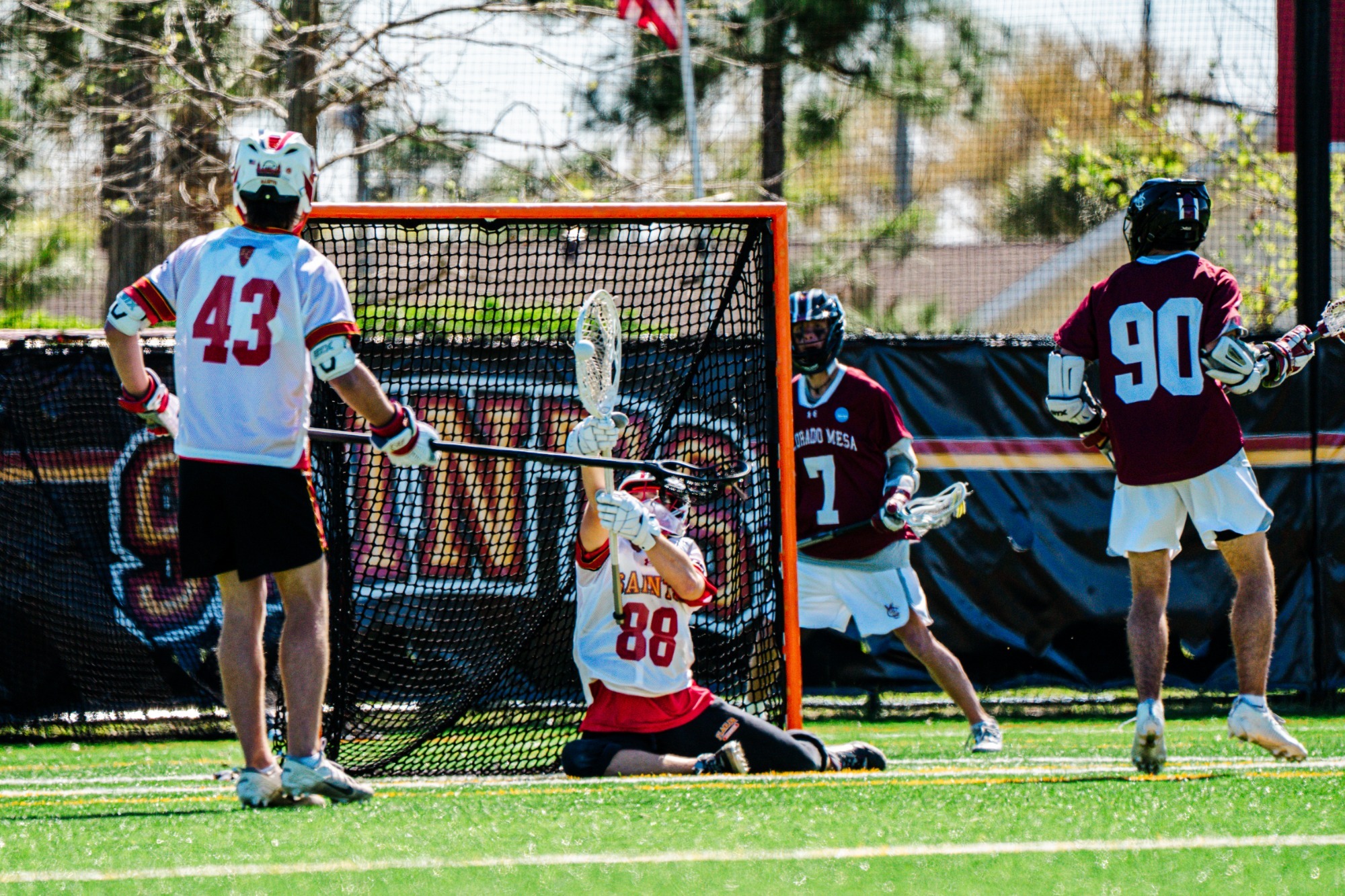 Jonah Smith making a save