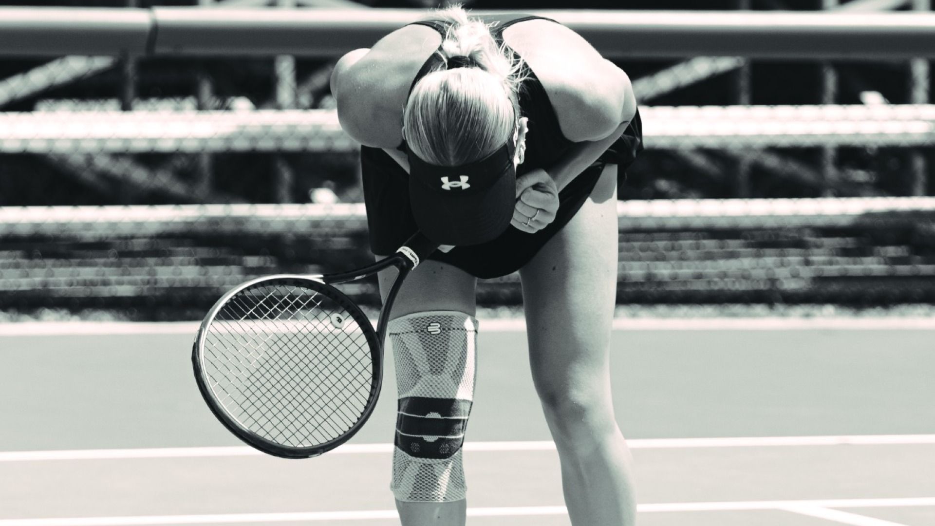 Eryka Kruk yelling after a long rally