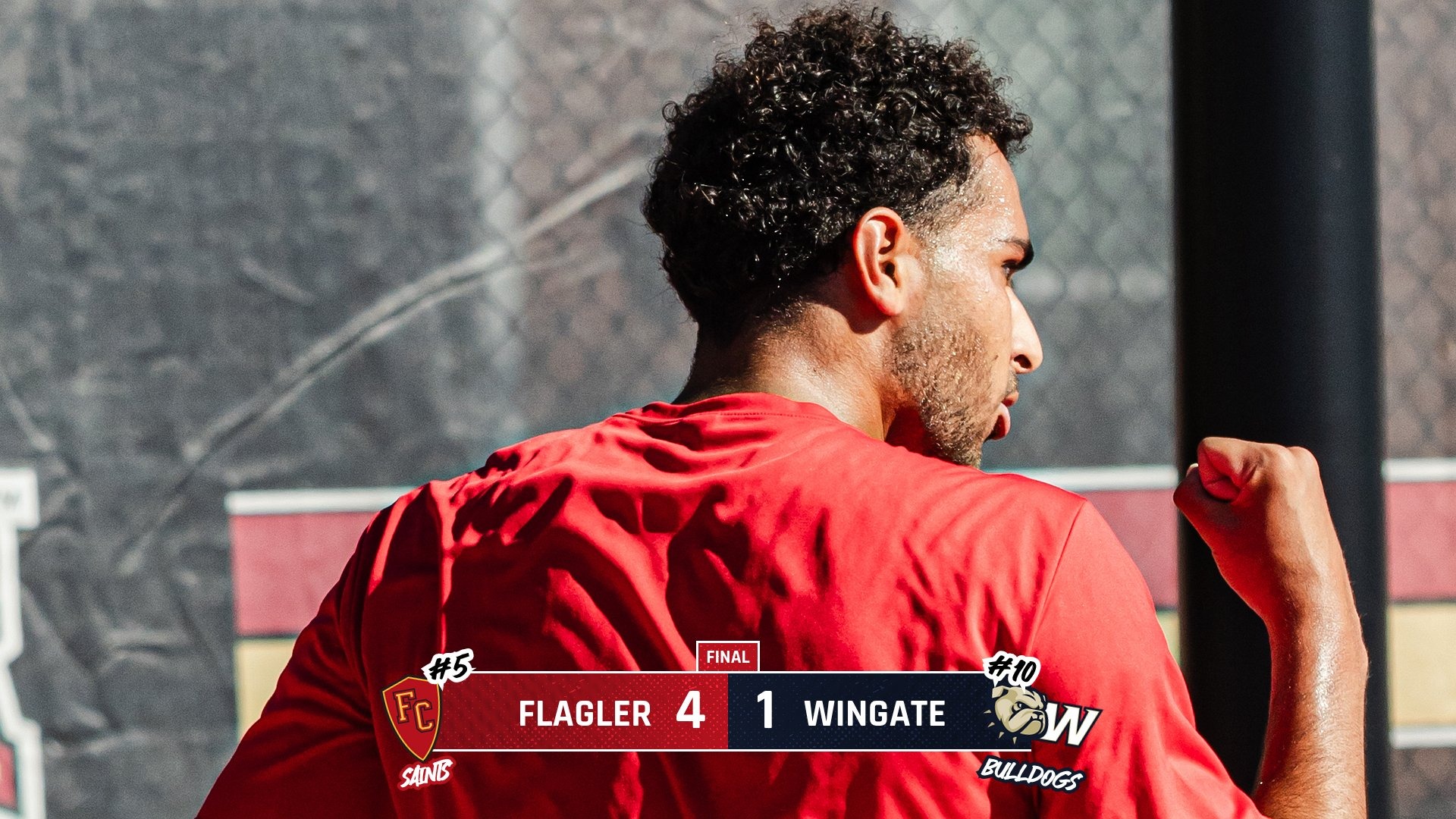 Flagler vs Wingate win graphic