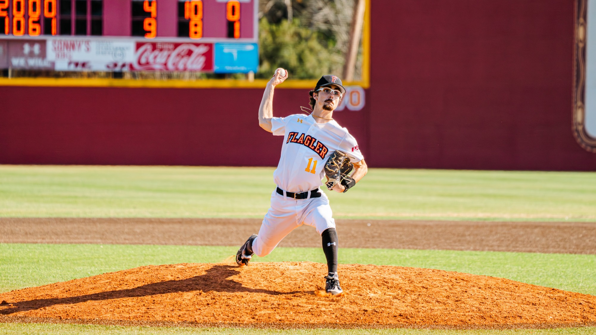 Logan Brown delivers a pitch