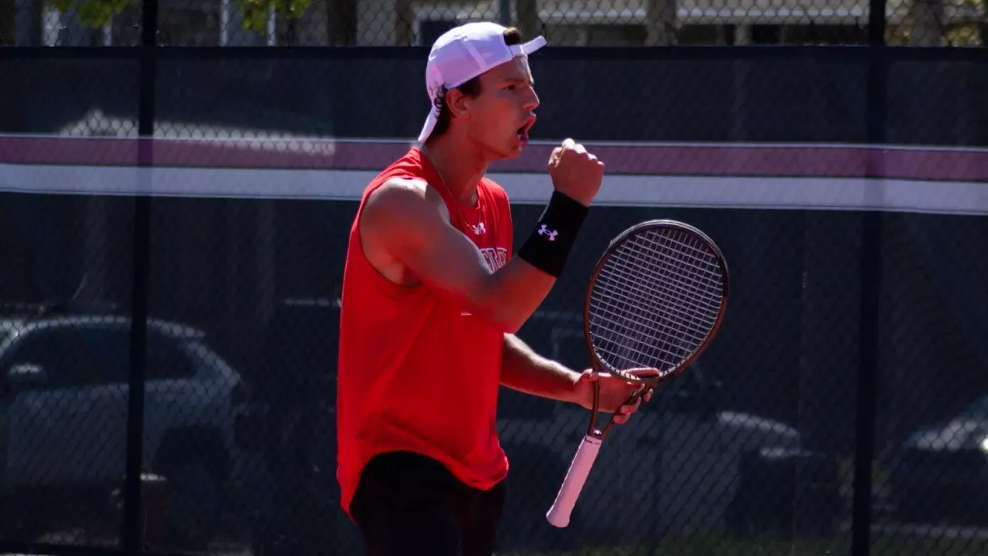Ilian Borlee pumps his fist in celebration