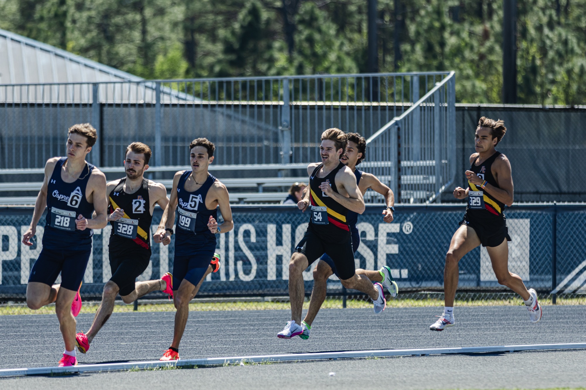 John Carbone, Luke Larkin and Andy Munnik running