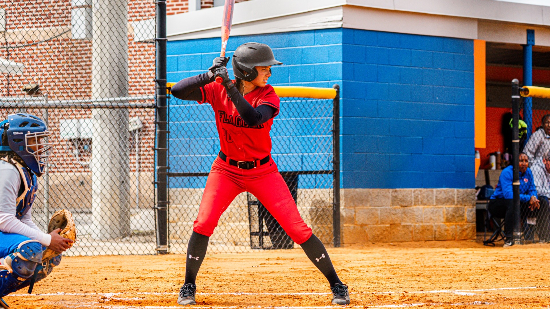 Ryleigh Hall getting ready to hit