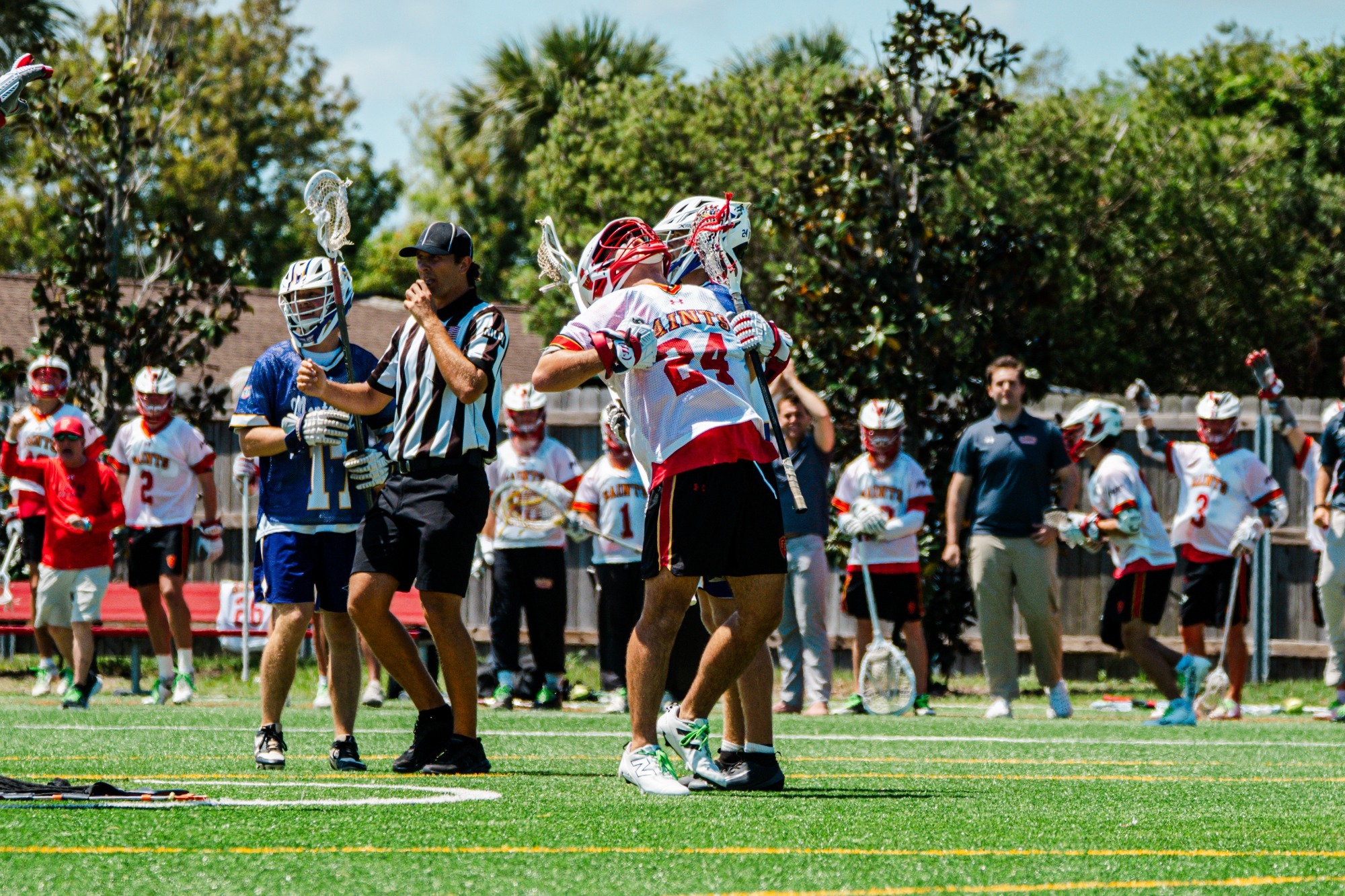 Brendan Watson celebrating