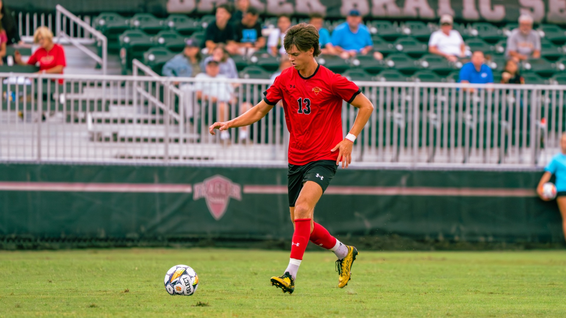 Maddock Griffith moving the ball down the pitch