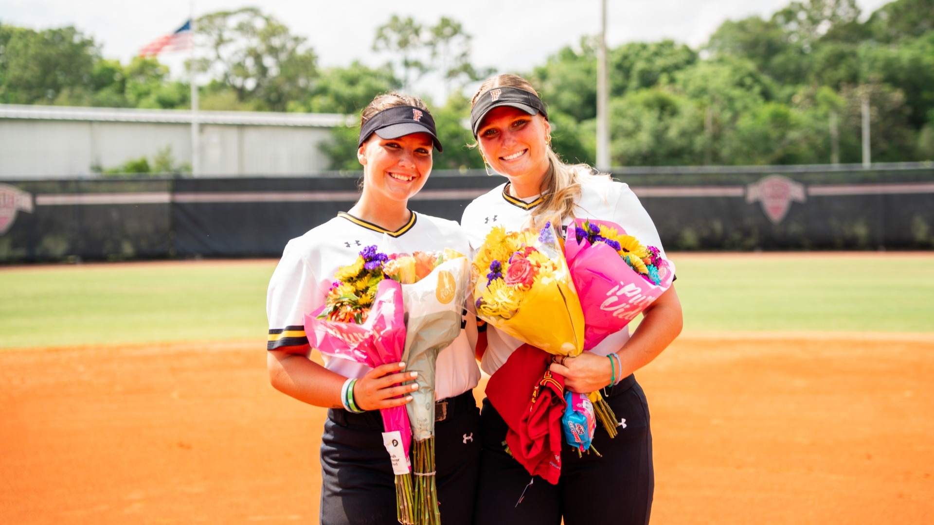 Jordan Sheets and Kiley McQuillan senior day photo