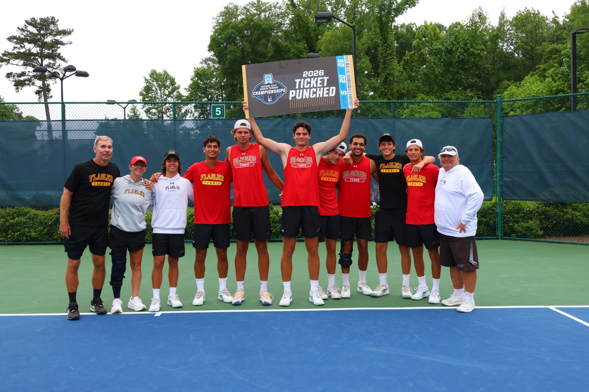 Men's tennis ticket punched 2026