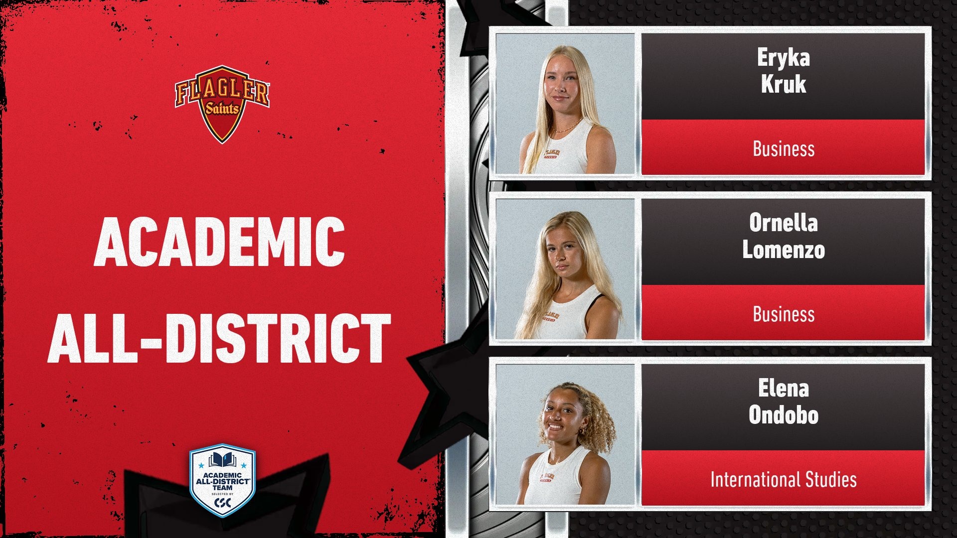 Woemn's tennis academic all-district graphic