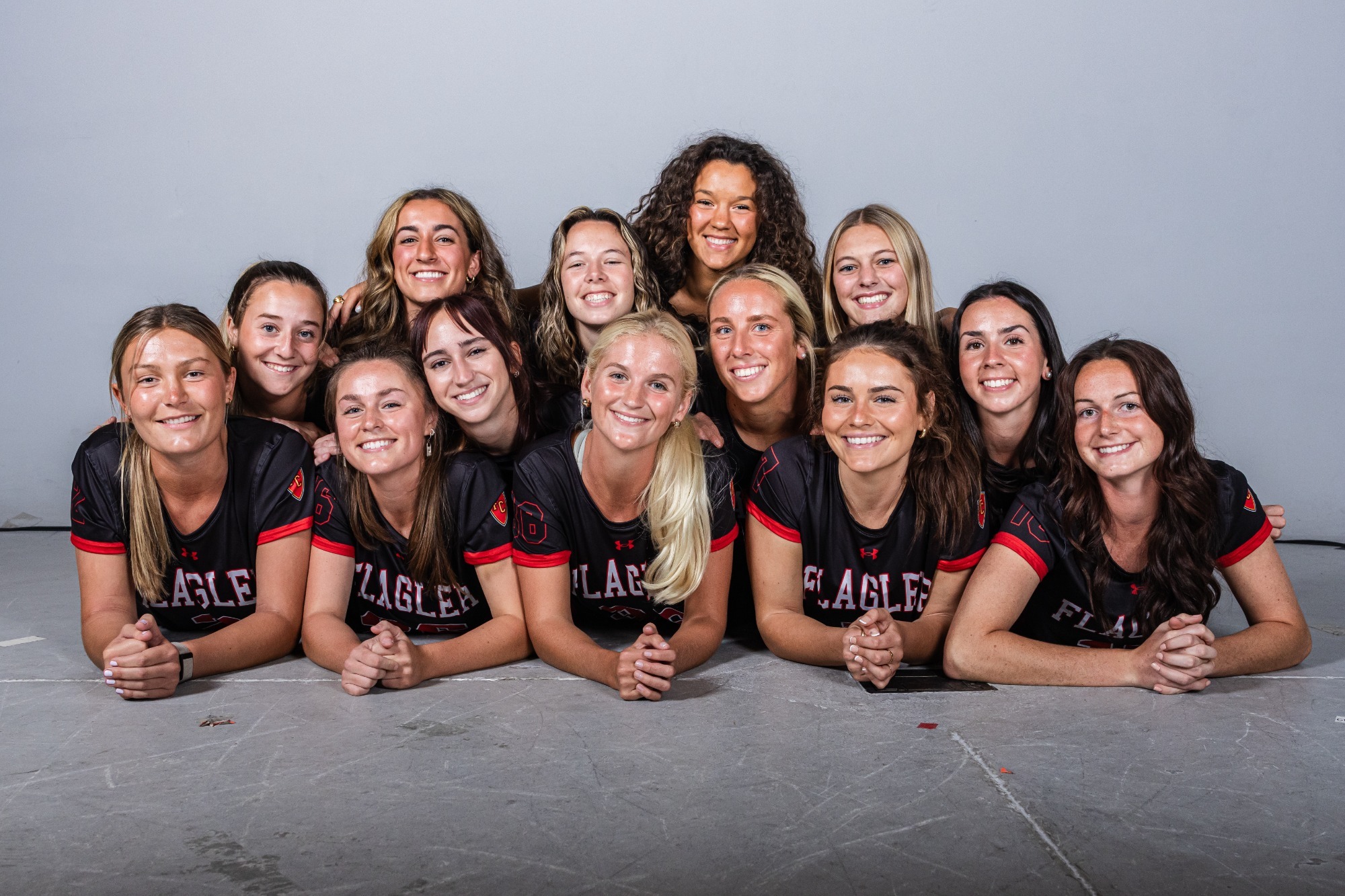 Women's lacrosse senior dog pile