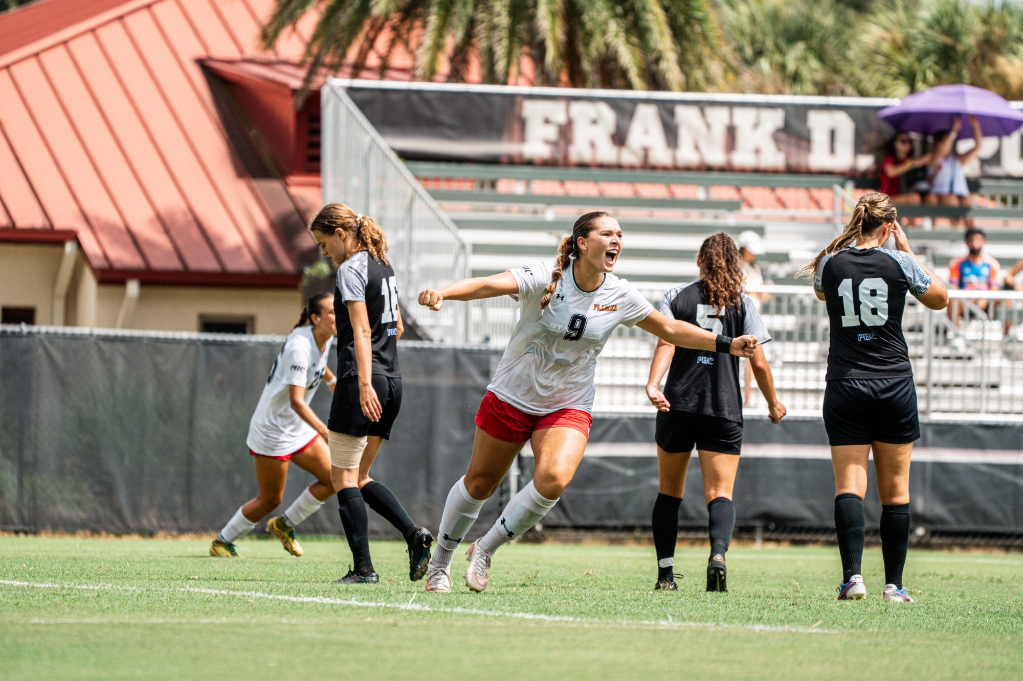 Brooke Rienecker celebrating