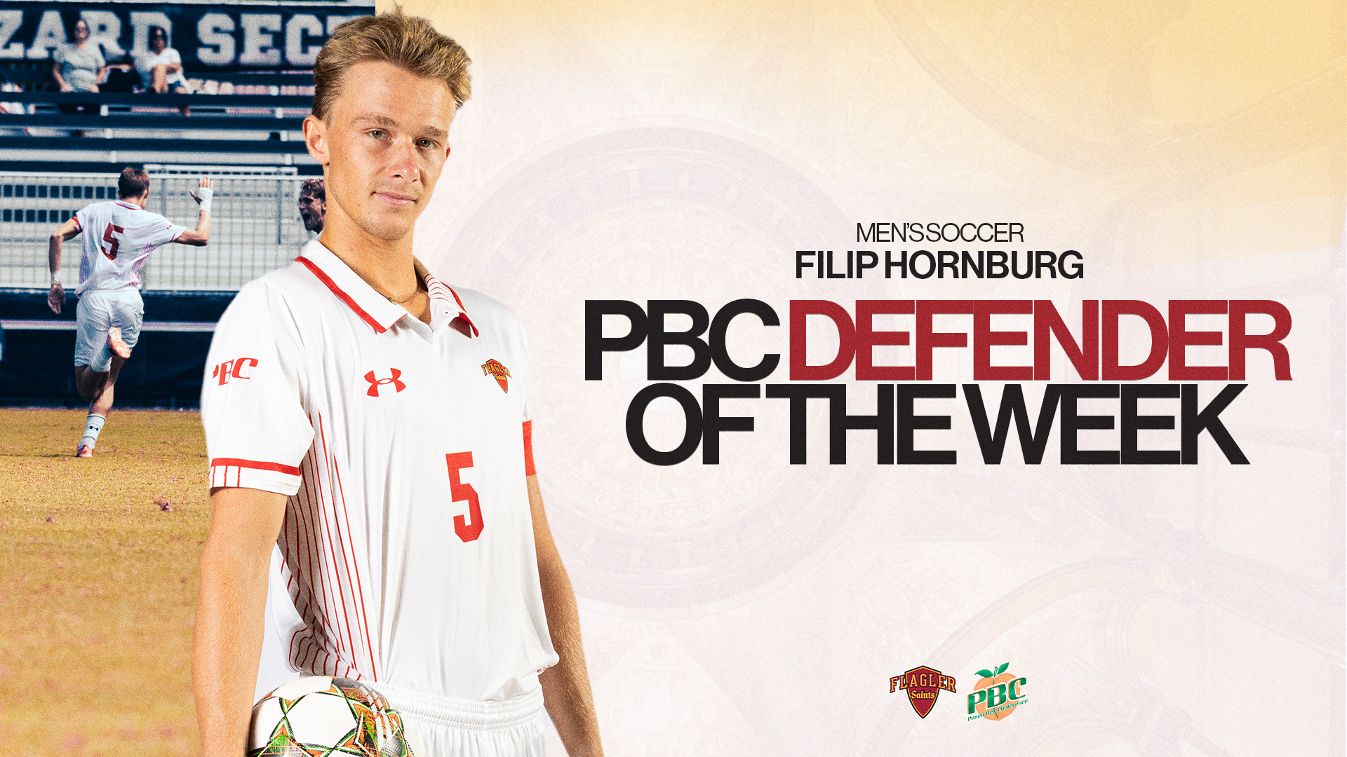 Filip Hornburg named Peach Belt Conference Defensive Player of the Week