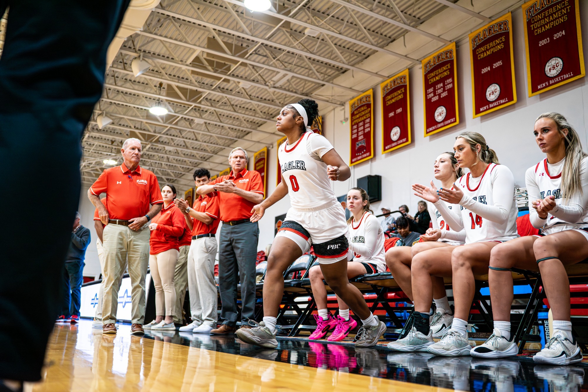 Aspen Weeks coming off the bench