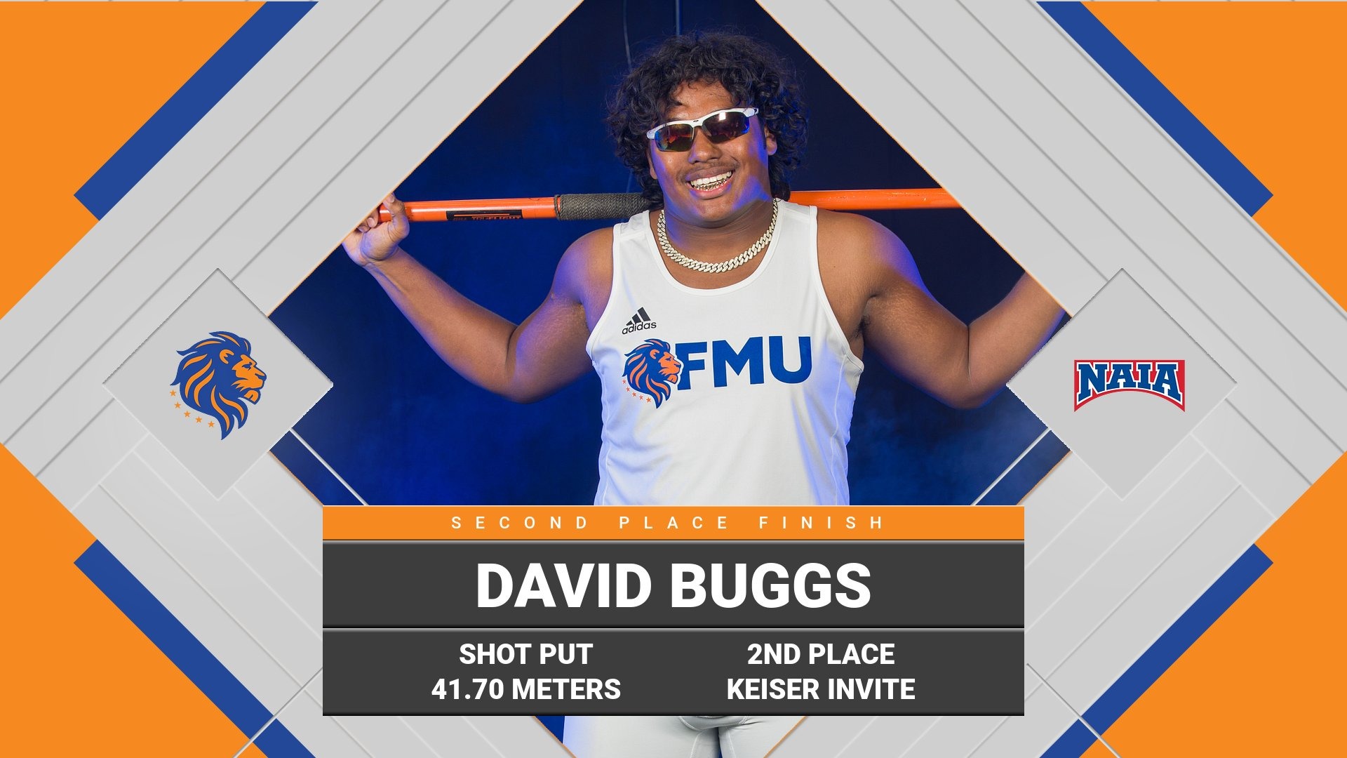 David Buggs finishes 2nd in men's shot put at Keiser Invite