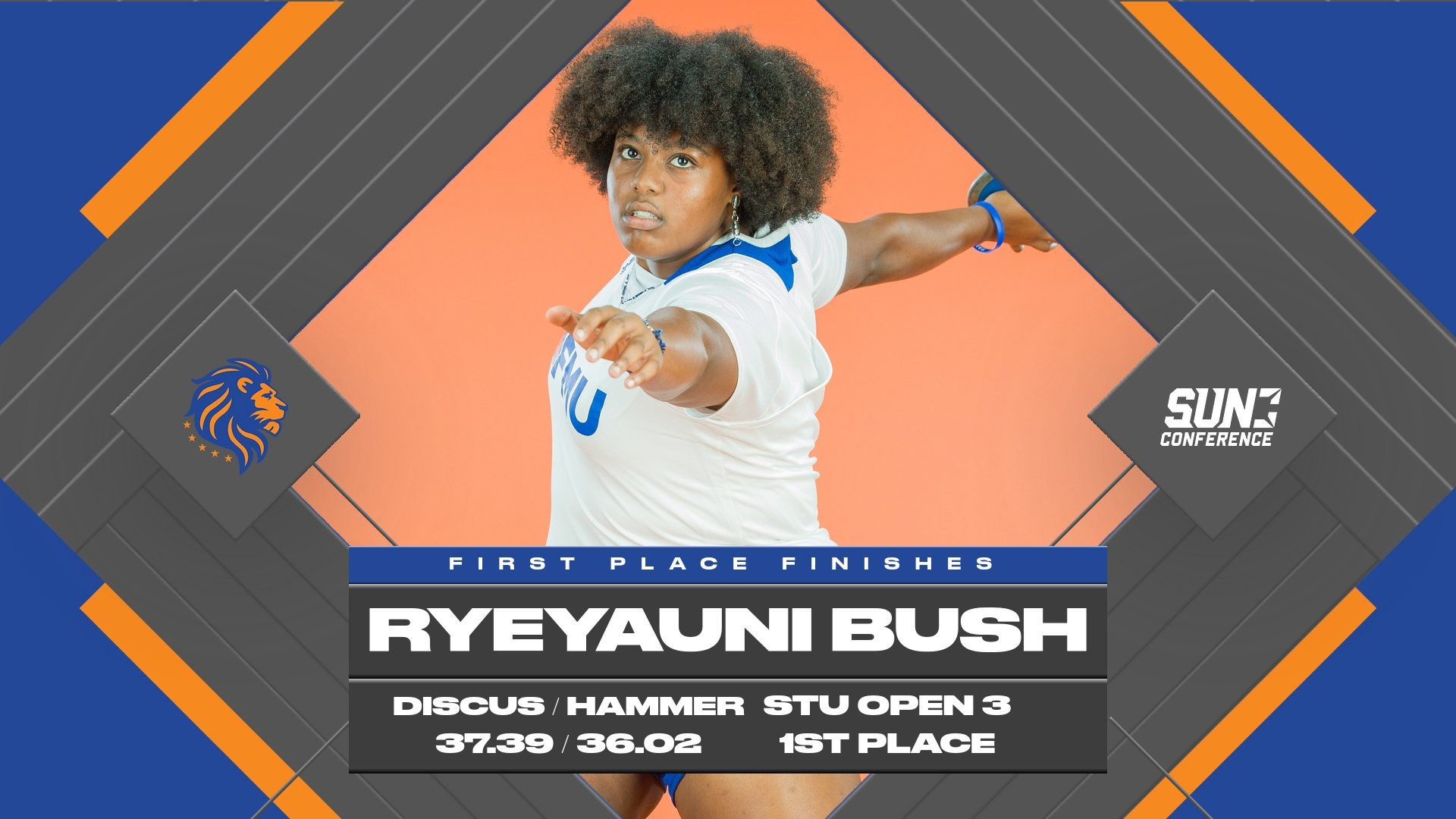 Ryeyauni Bush earns two 1st-place finishes at the STU Open 3