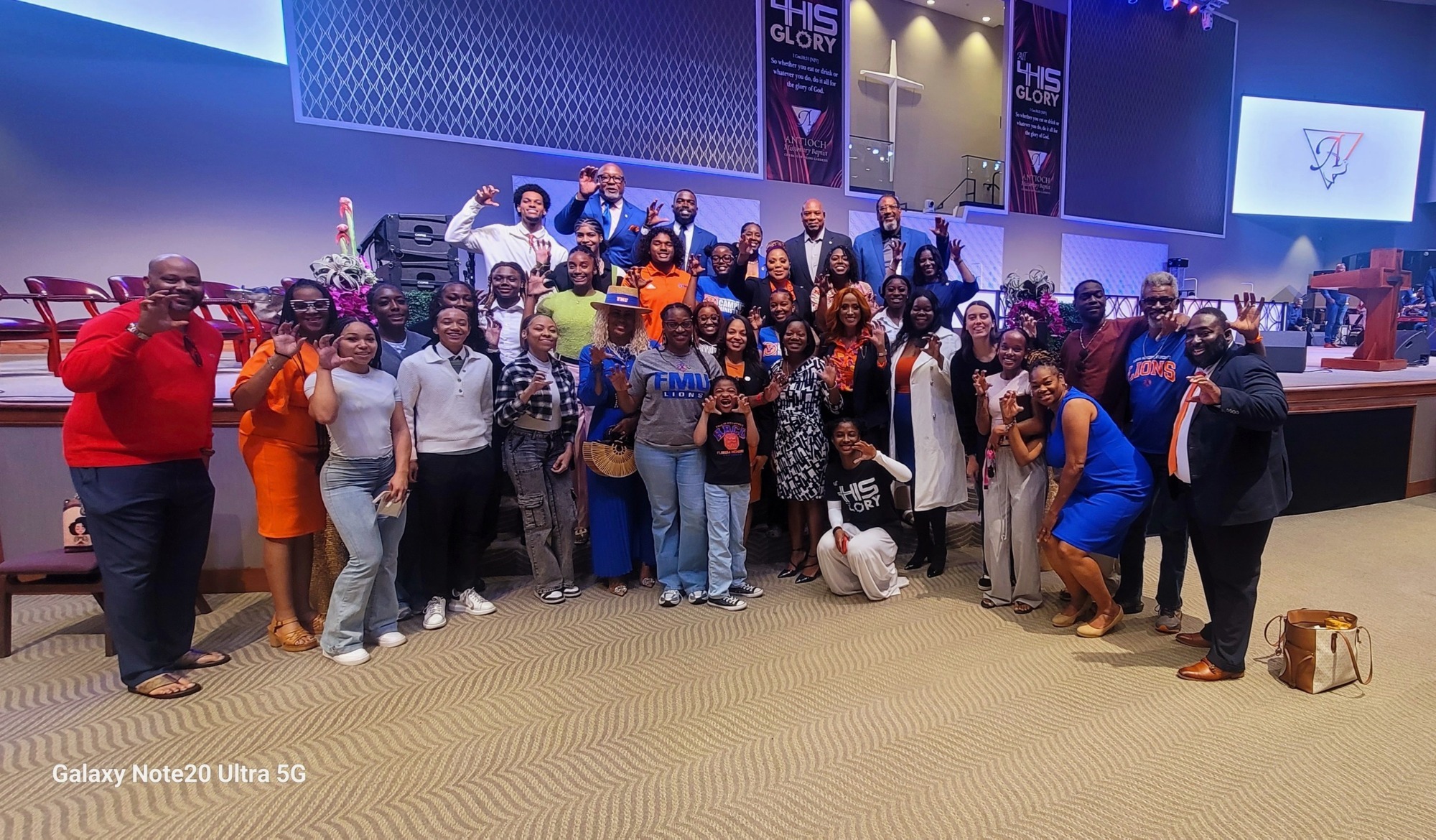 FMU Athletics Participates in FMU Day at Antioch Missionary Baptist Church