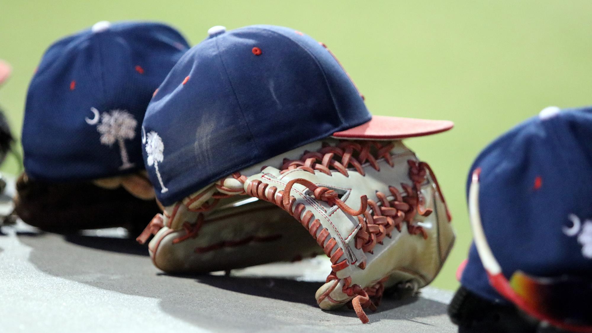 BB22 hats on dugout HERO SHOT
