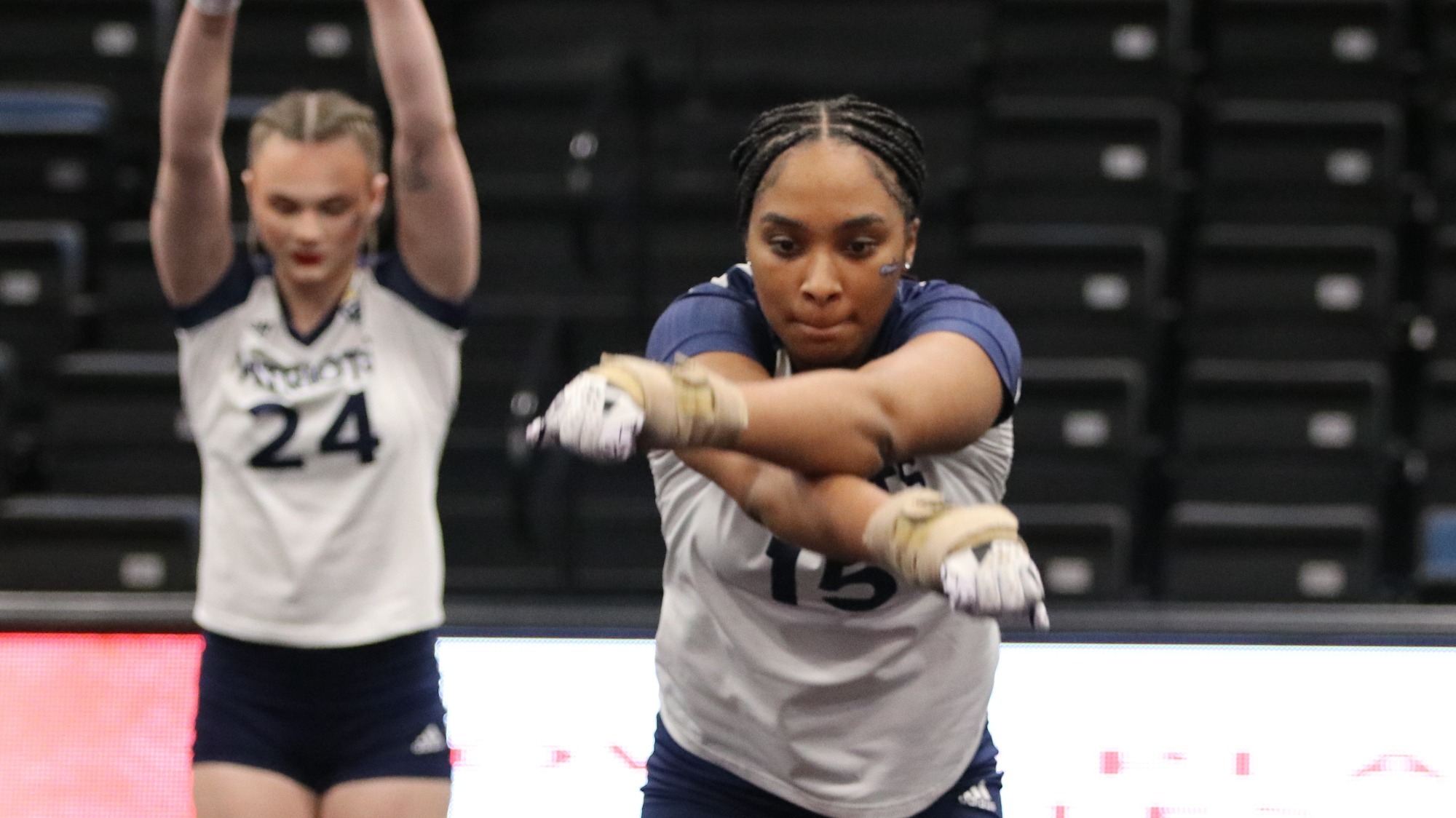 AT25 Jordyn Hines in action in white