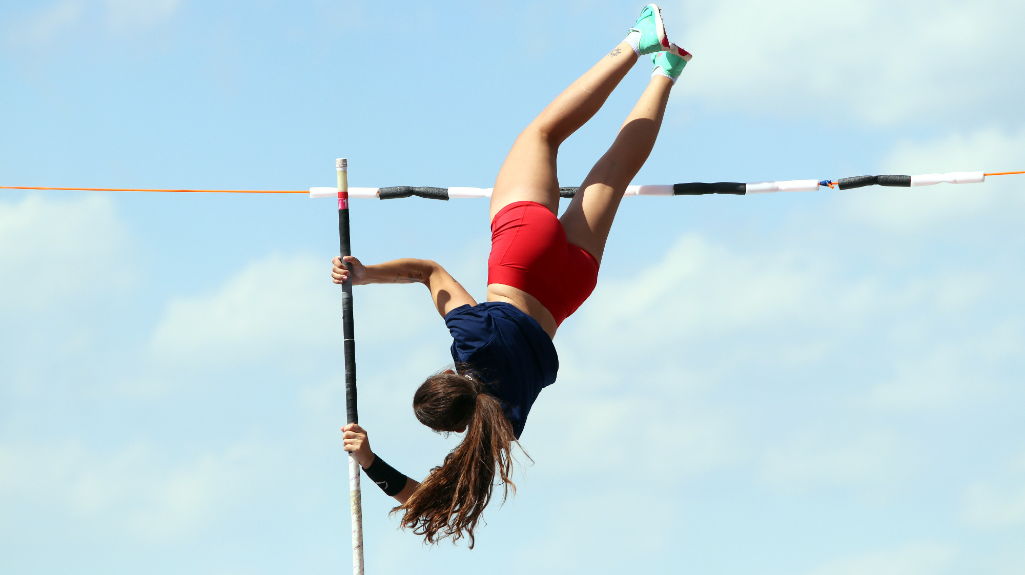 WTF25 Rileigh Lacy in action with pole vault