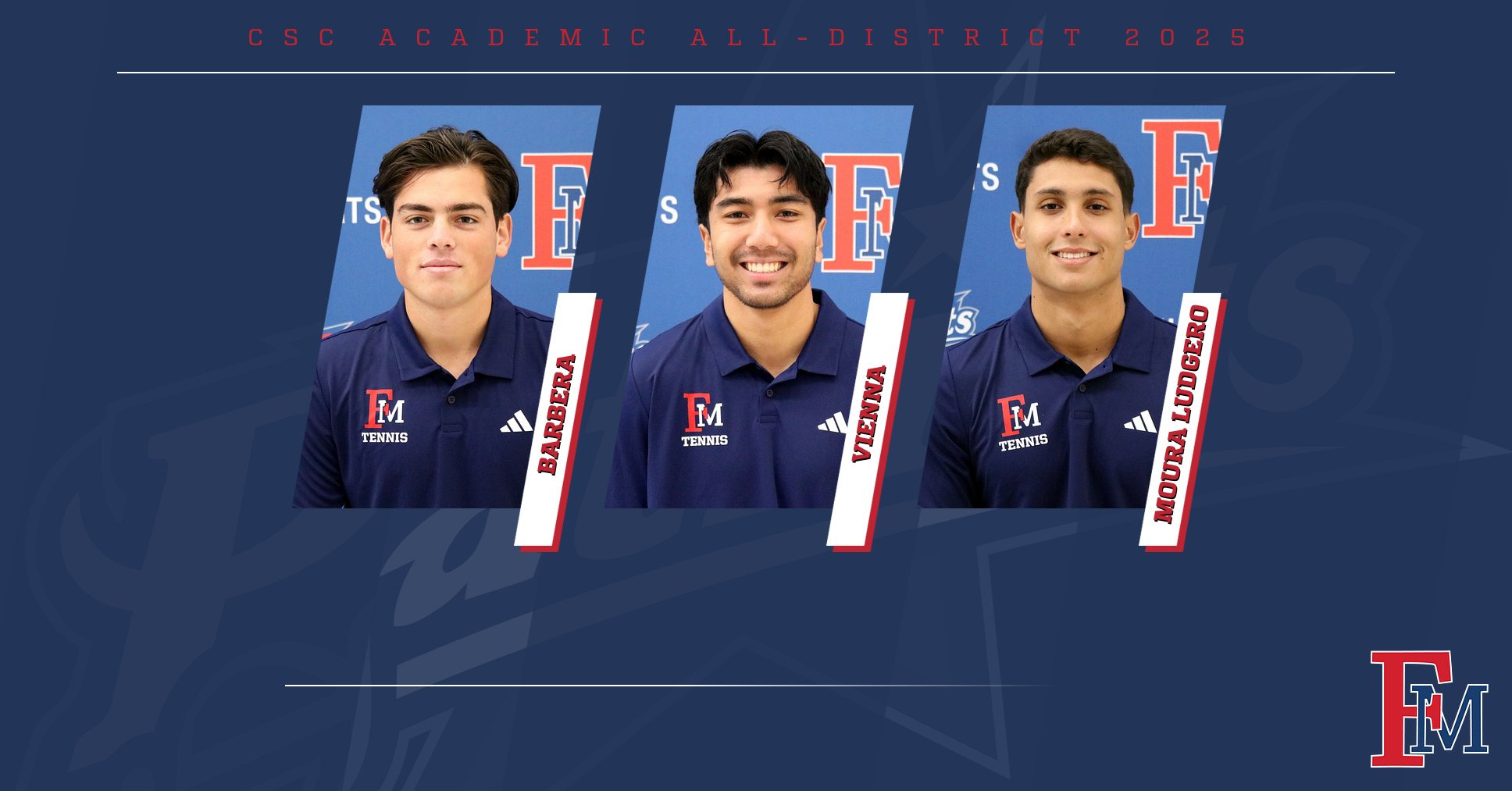 MT25 CSC Academic All District graphic Barbera Vienna Moura Ludgero