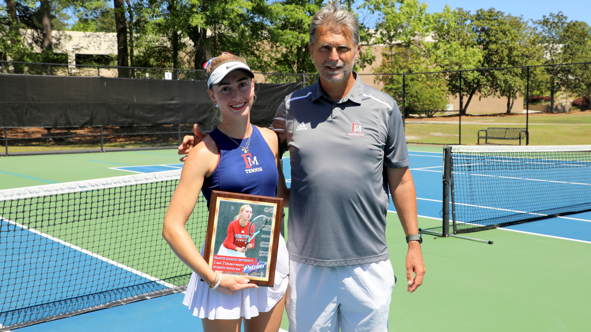 WT26 Senior Day presentation with coach Leiter and Lian Timmermans