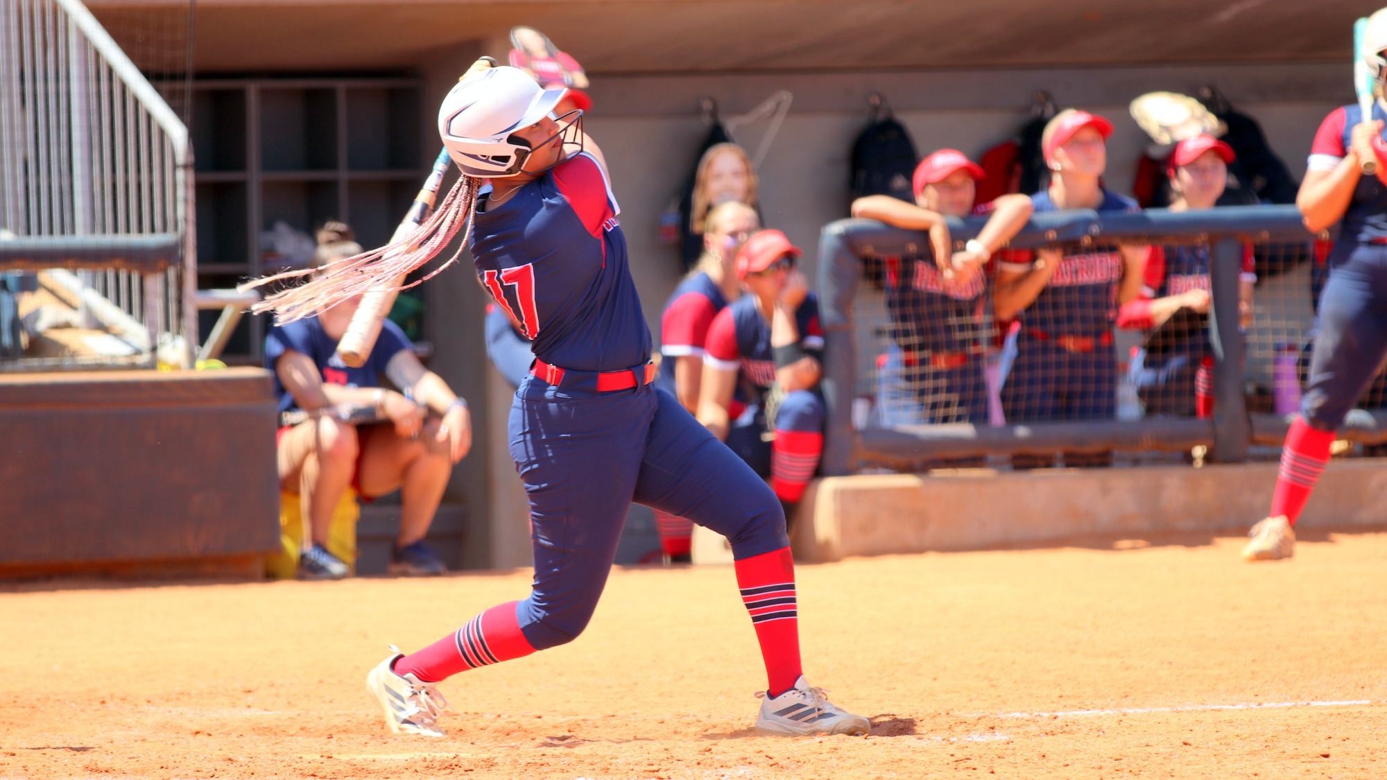 SB26 McKenzie Jewell with home run swing versus North Greenville