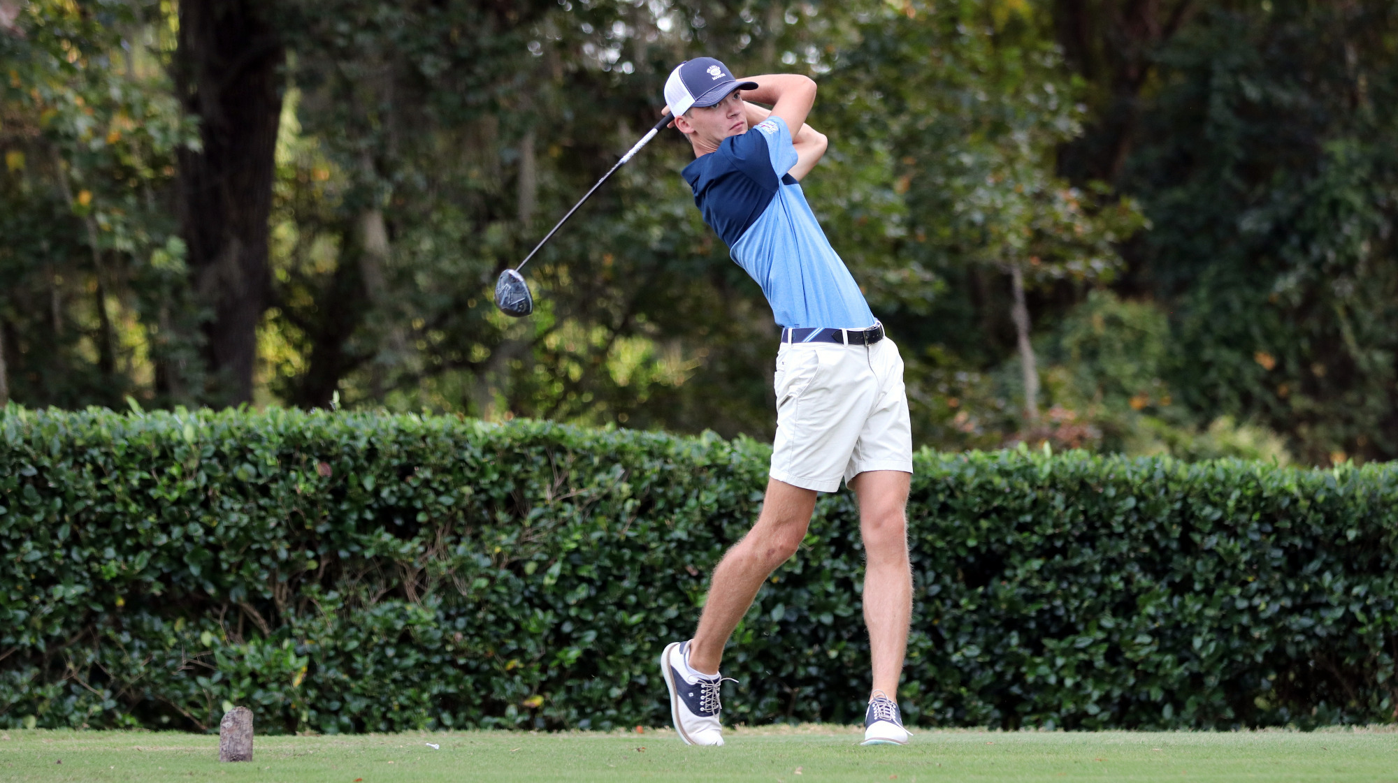 GOLF26 Carson Jordan tees off