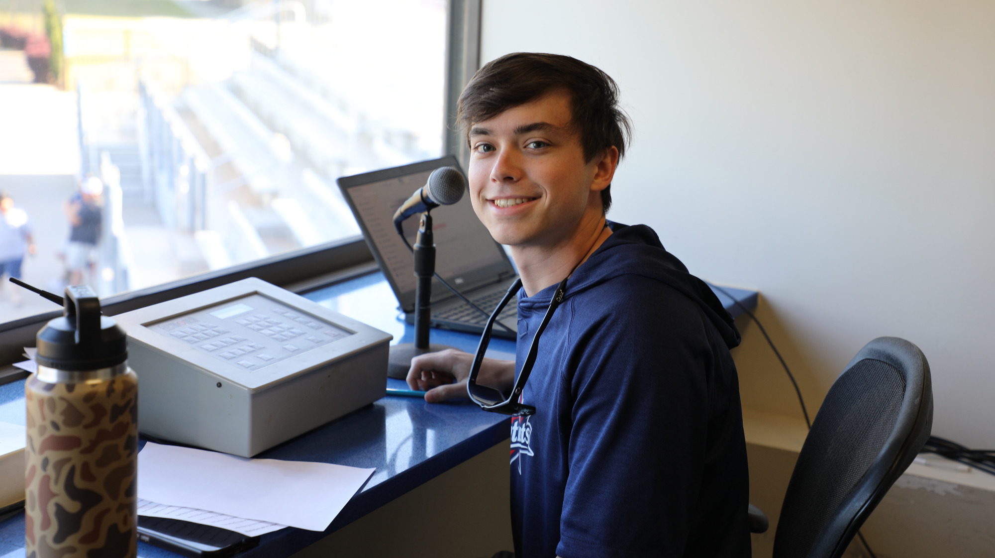 ATH2025-26 Patrick Snipes working a baseball game